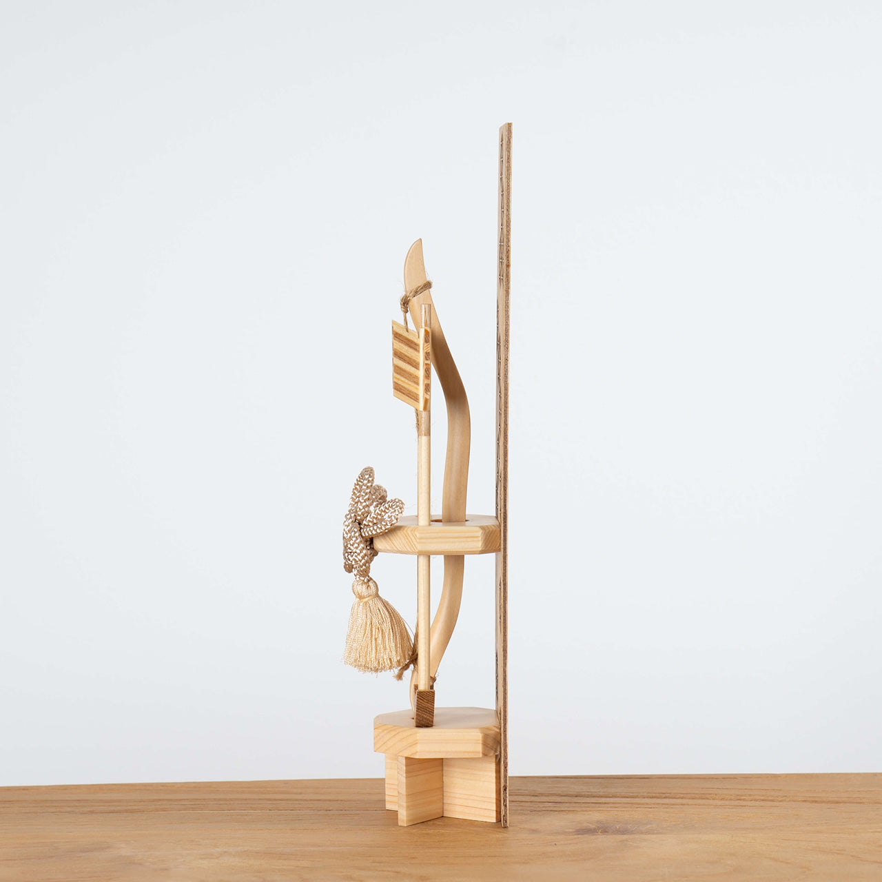 ことの木製破魔弓 麻の葉 N出し飾り