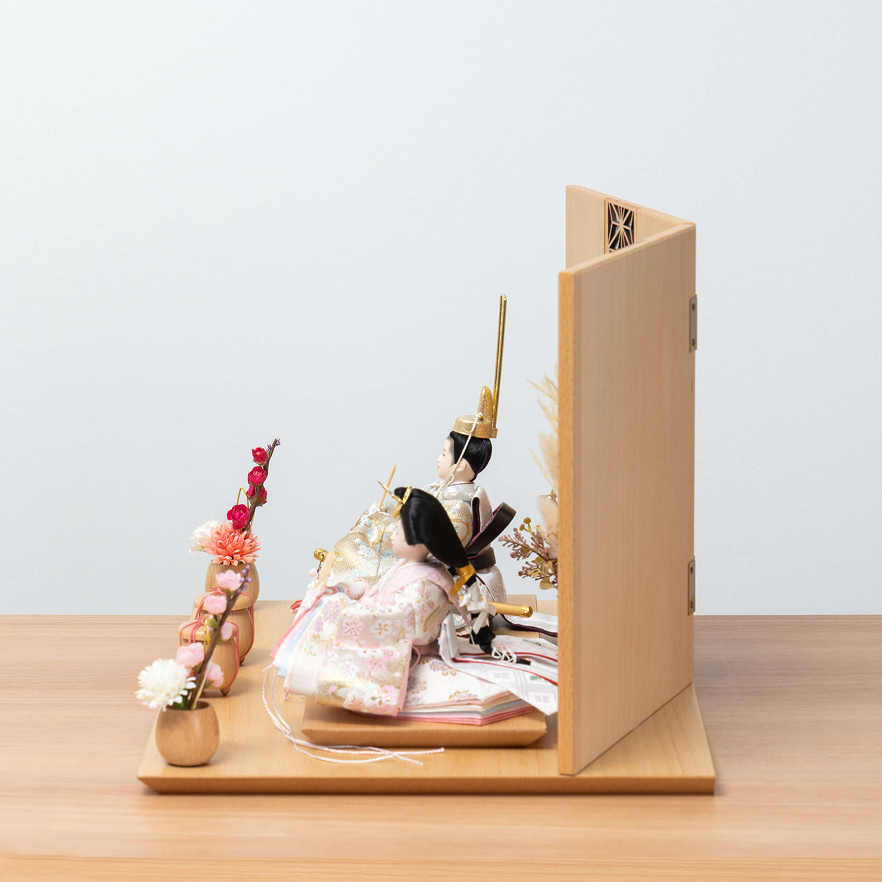 ことのひな人形 そら 麻の葉 平台 立花P付