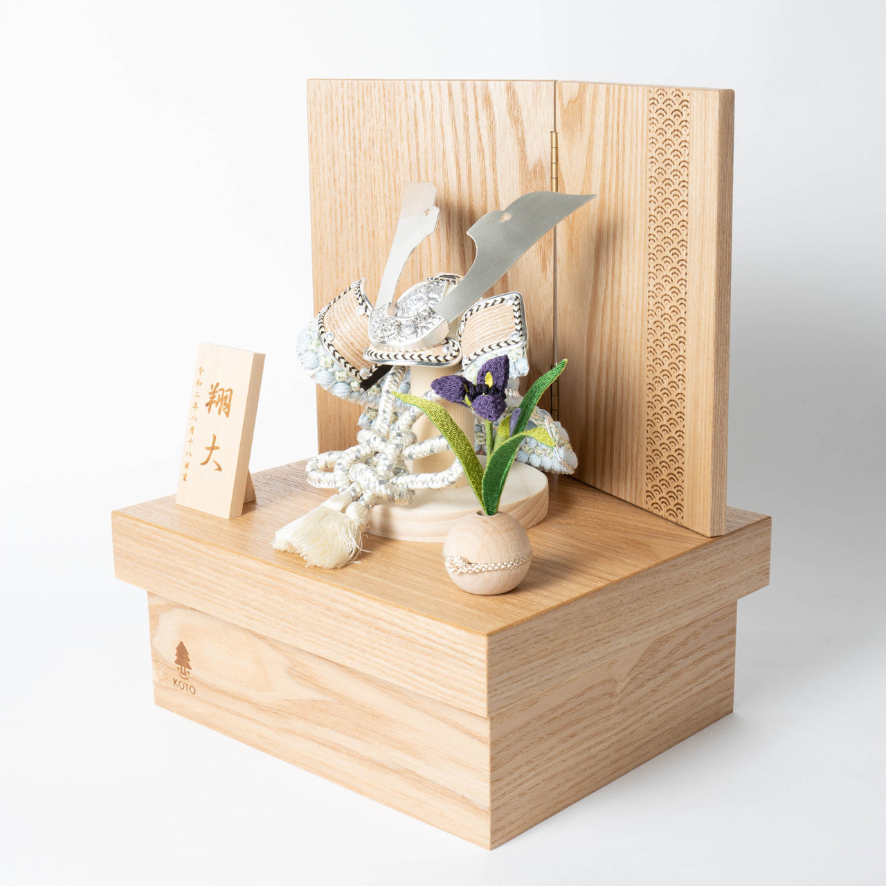 ことのオリジナル兜 そら 青海波 NN収納
