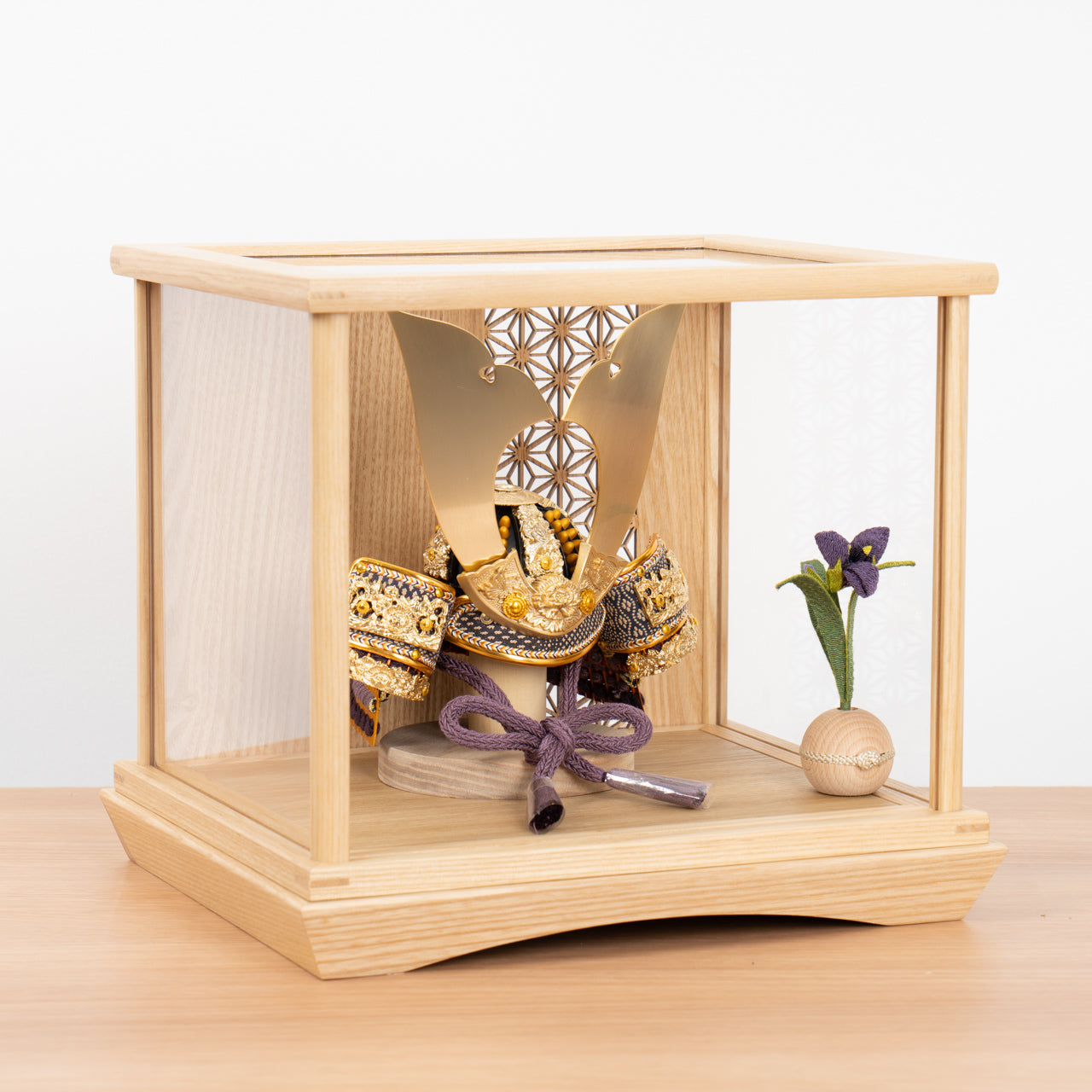 KOTO×悠雅コラボ兜 金大鍬 麻の葉 Nケース