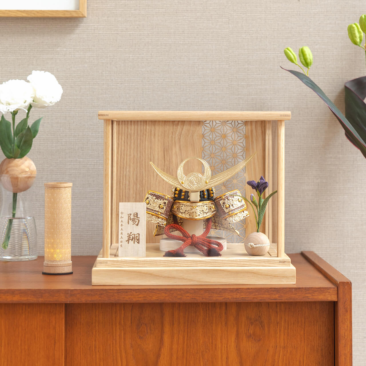 KOTO×悠雅コラボ兜 上杉謙信 麻の葉 Nケース