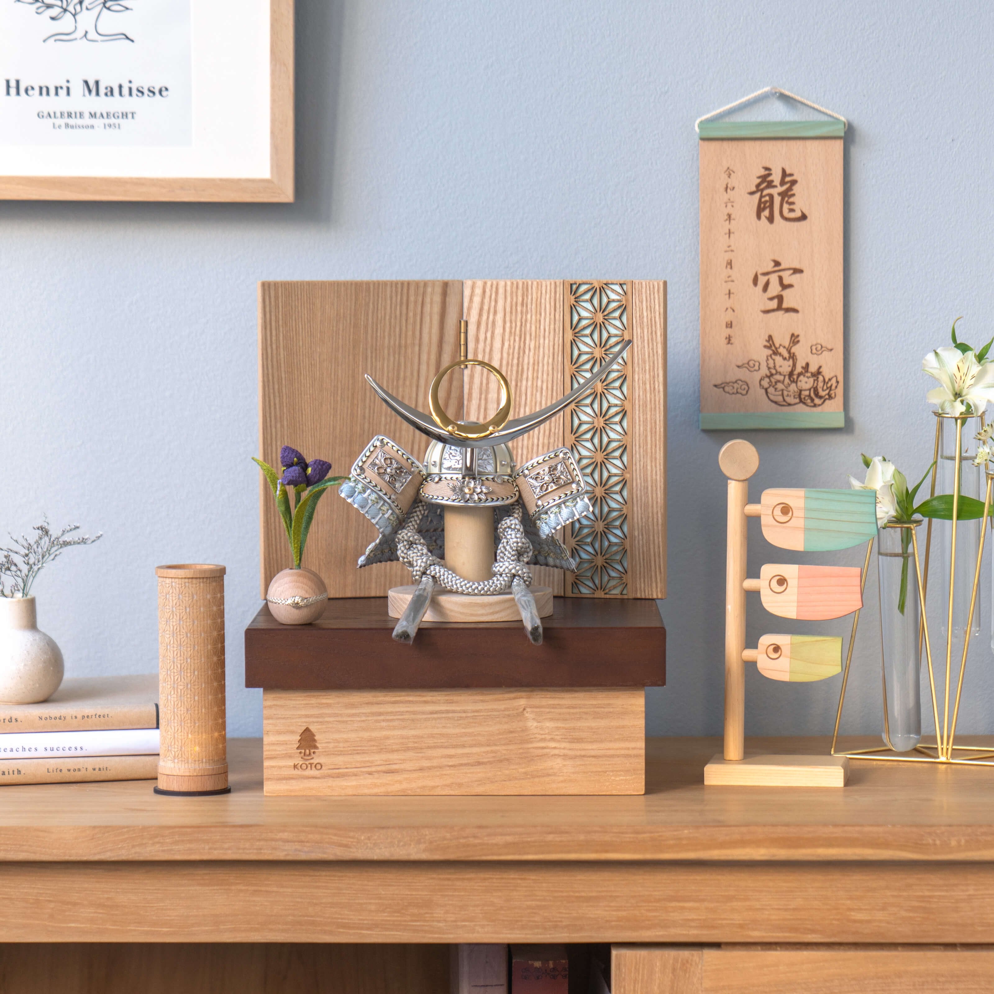 ことのオリジナル兜 上杉謙信 麻の葉 NB収納