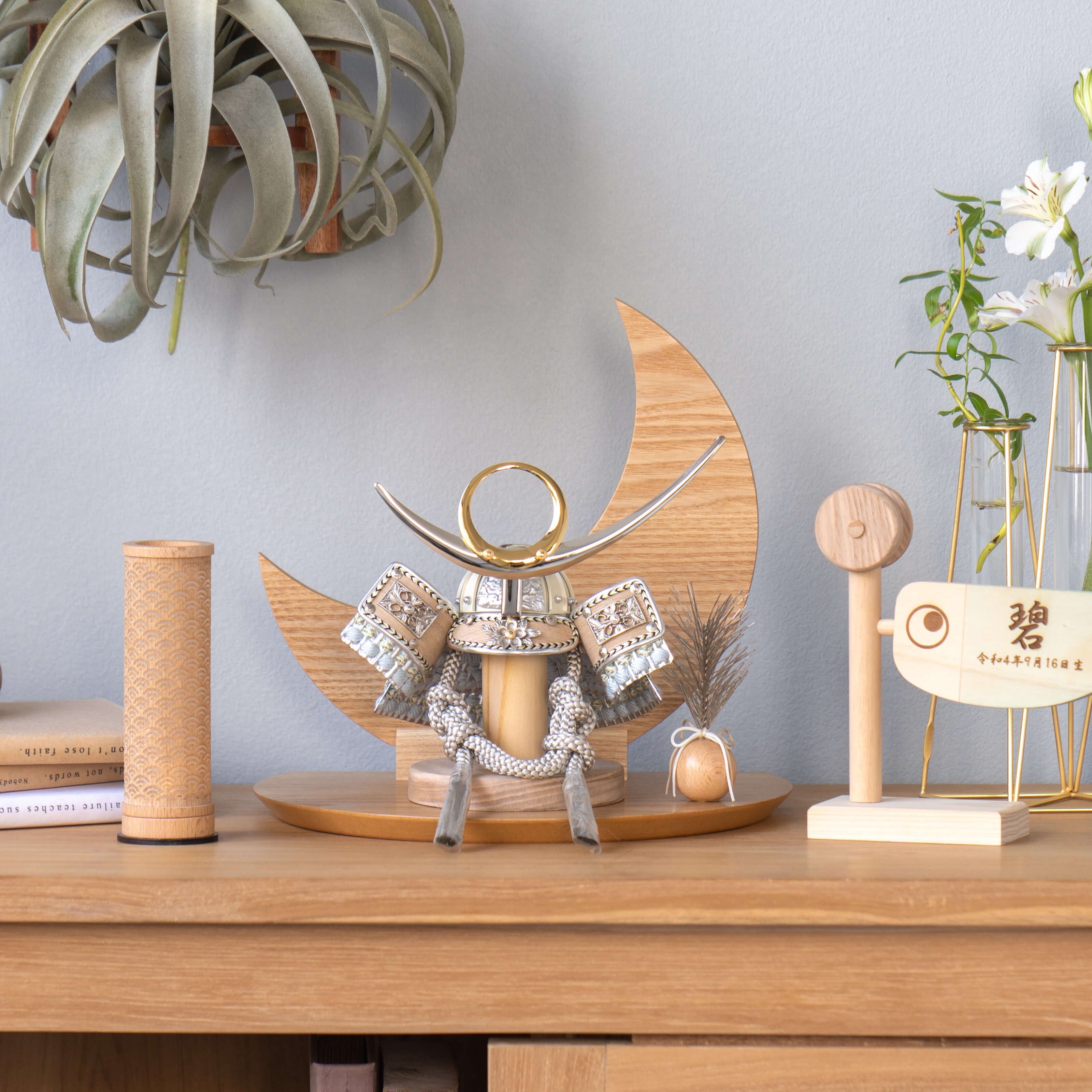 ことのオリジナル兜 上杉謙信 三日月 ナチュラル