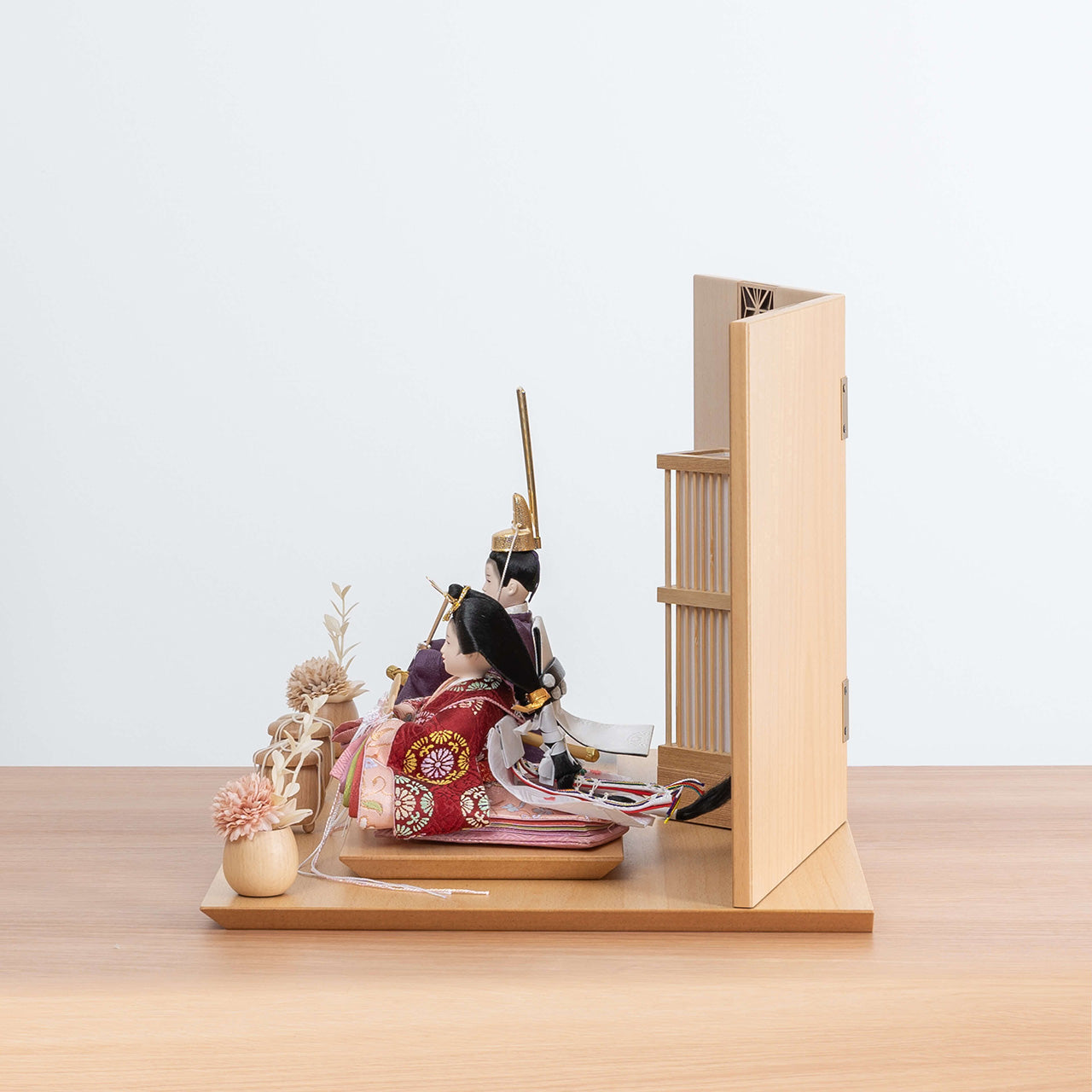 ことのひな人形 あかね 麻の葉平台 駿河行燈付