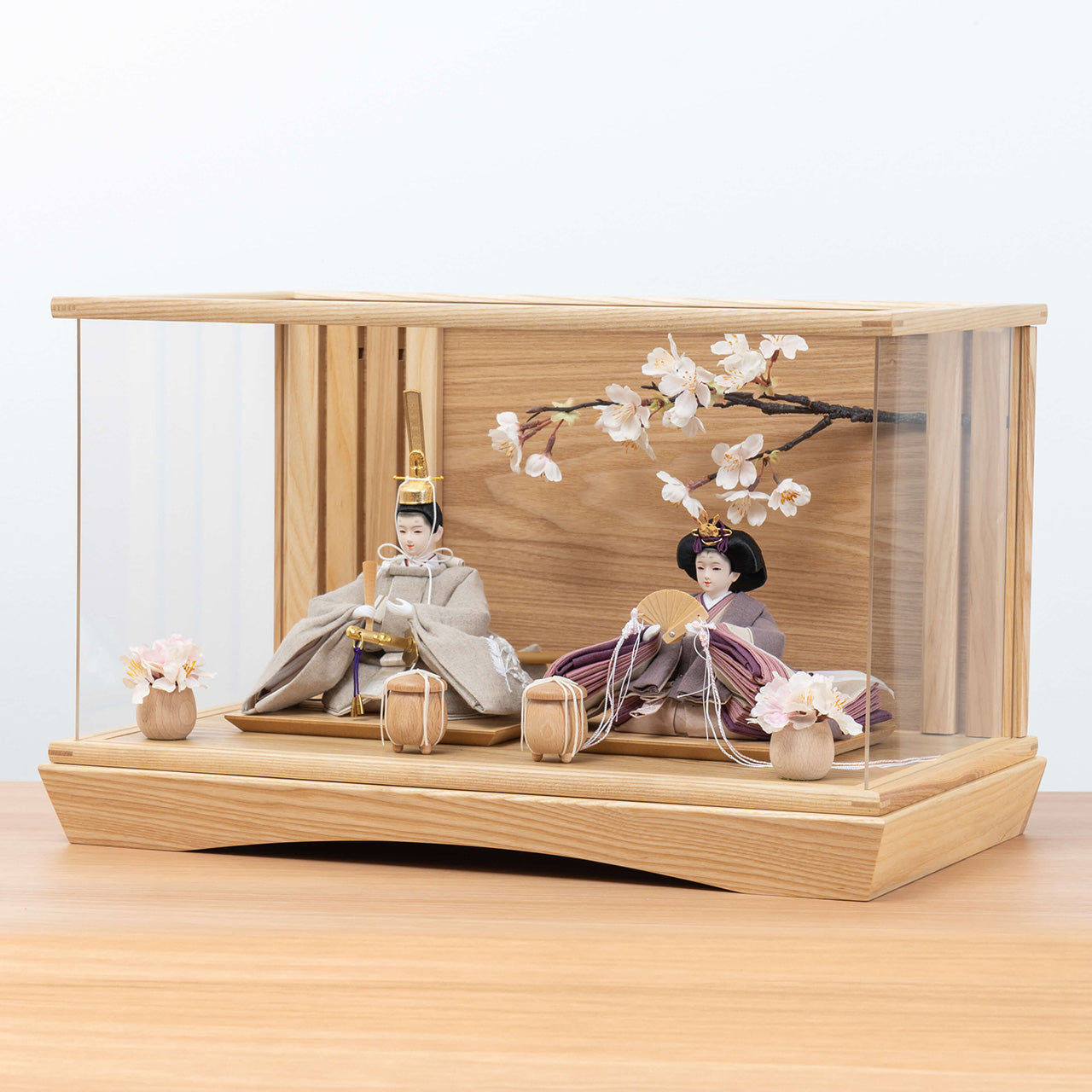 ことのひな人形 かれん 桜 円ケース