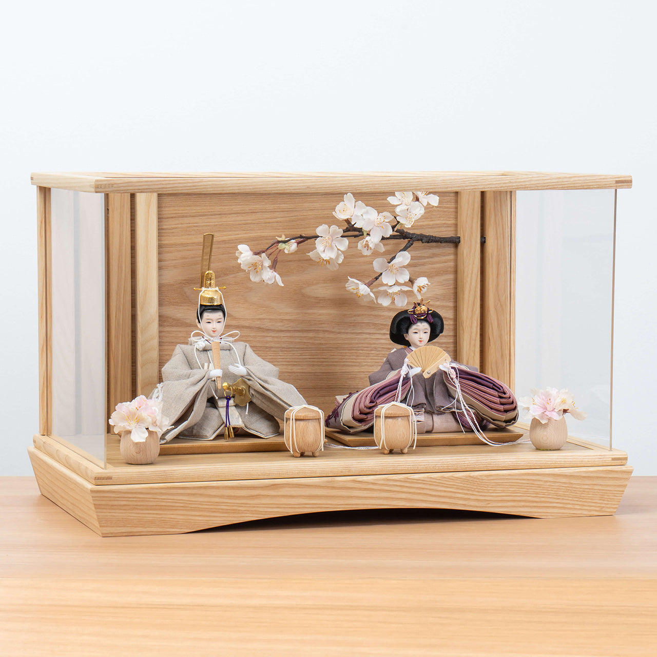ことのひな人形 かれん 桜 円ケース