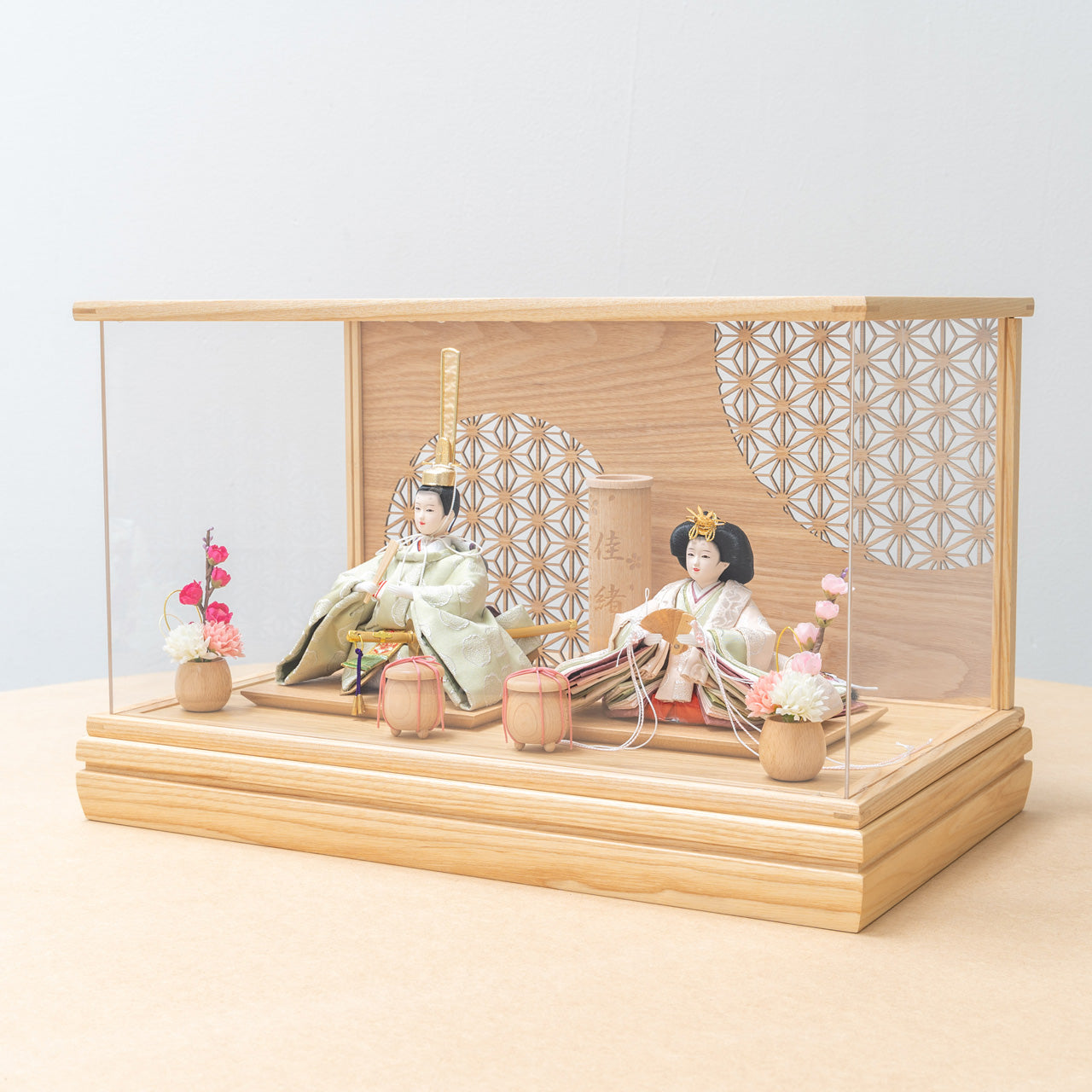 【早割】ことのひな人形 このは 麻の葉 和ケース