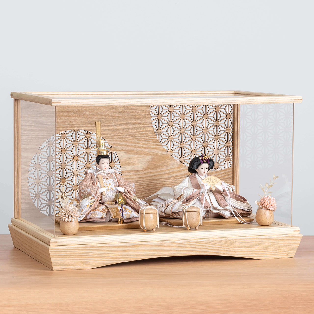 ことのひな人形 ほのか 麻の葉 円ケース