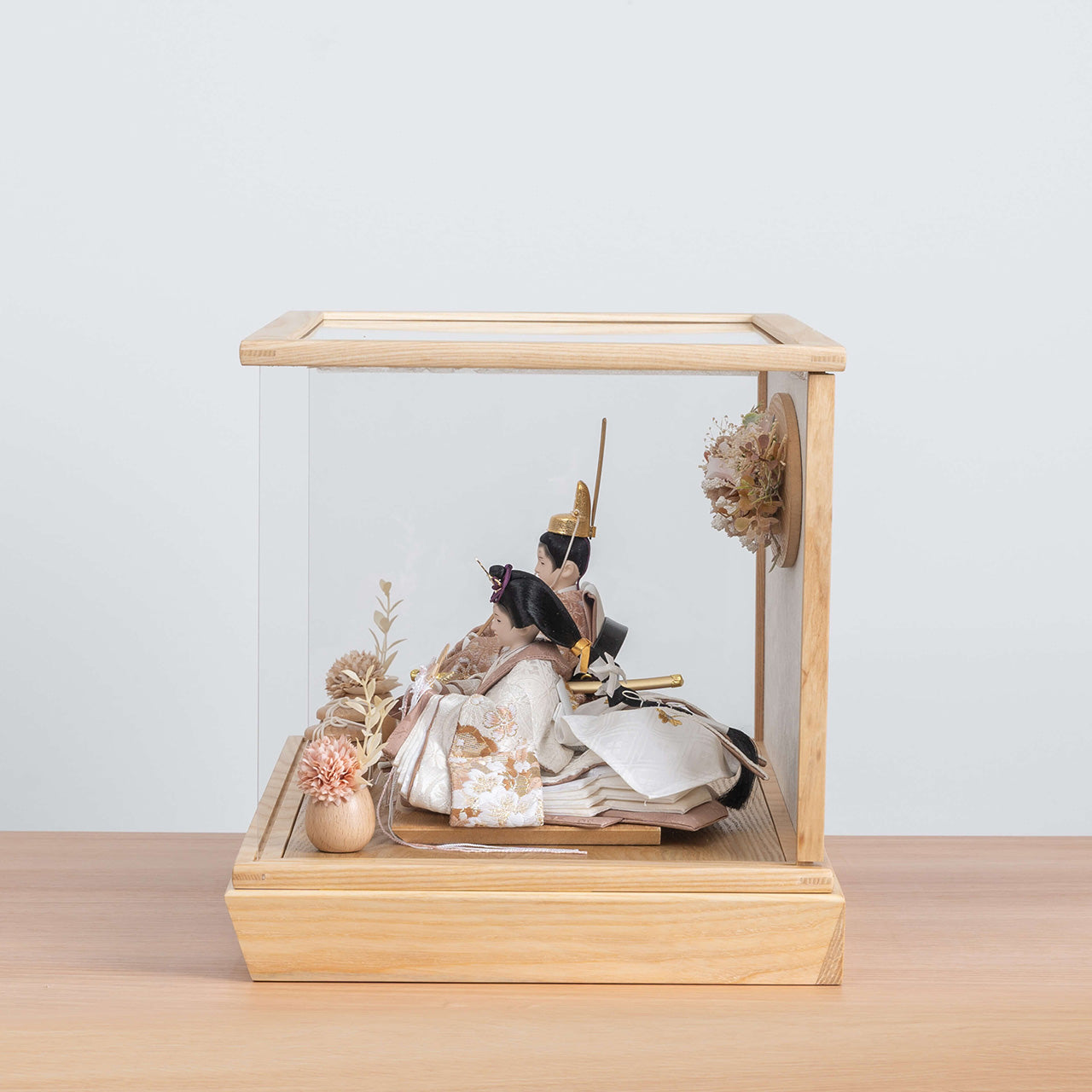 ことのひな人形 ほのか 華円ケース 駿河行燈付