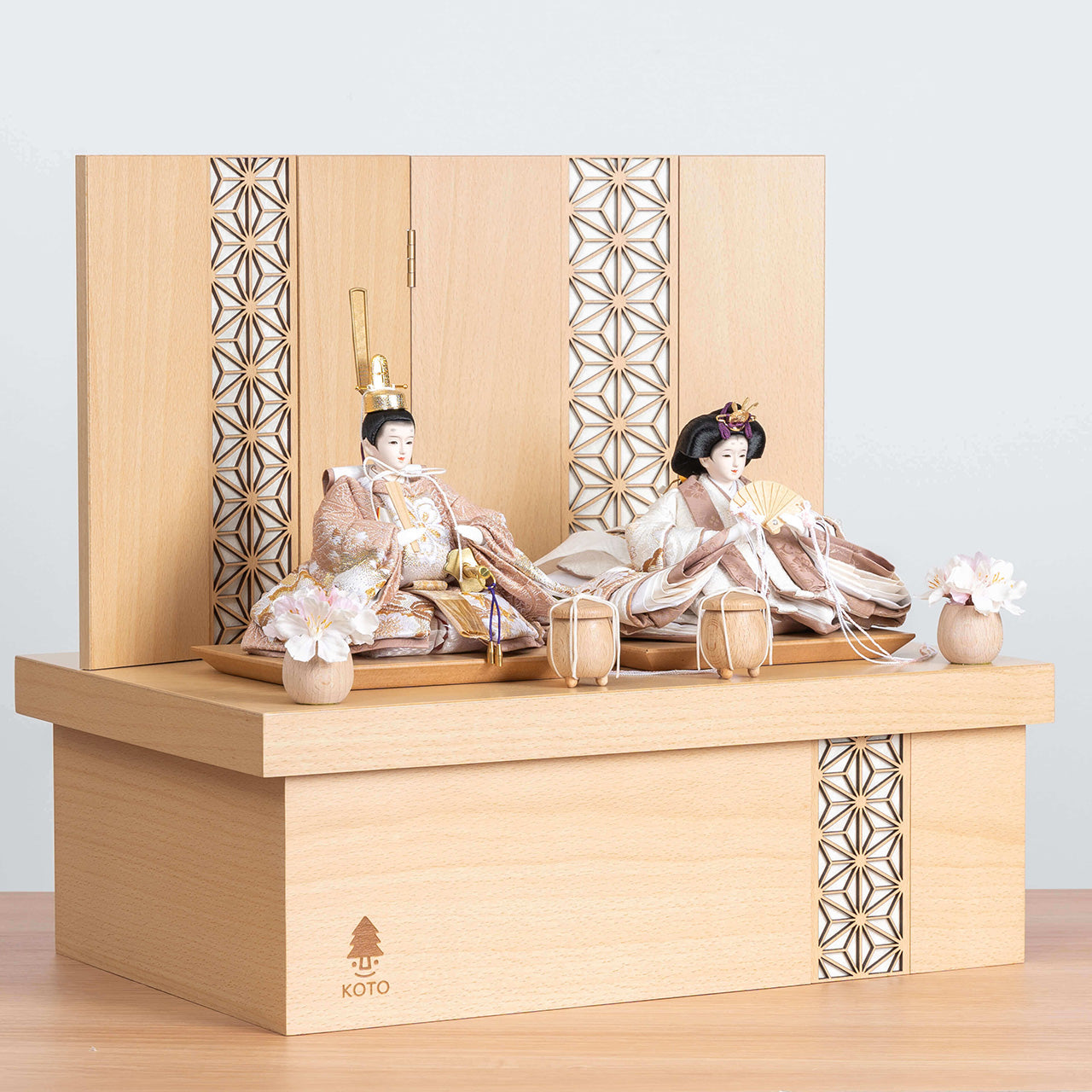 ことのひな人形 ほのか 麻の葉NN収納 白和紙