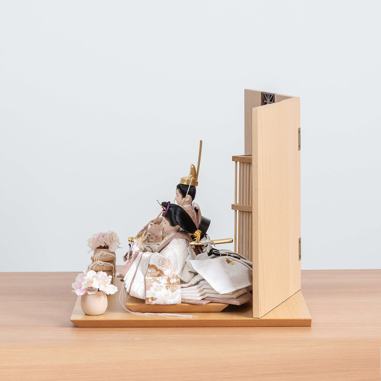 ことのひな人形 ほのか 麻の葉 N平台 B金 駿河行燈付