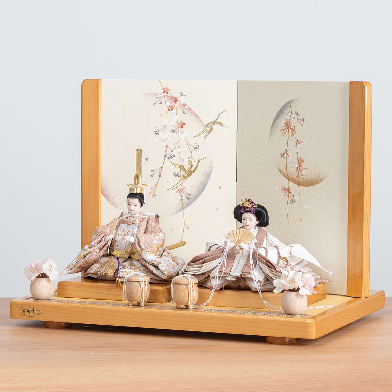 ことのひな人形 ほのか ひのき平台