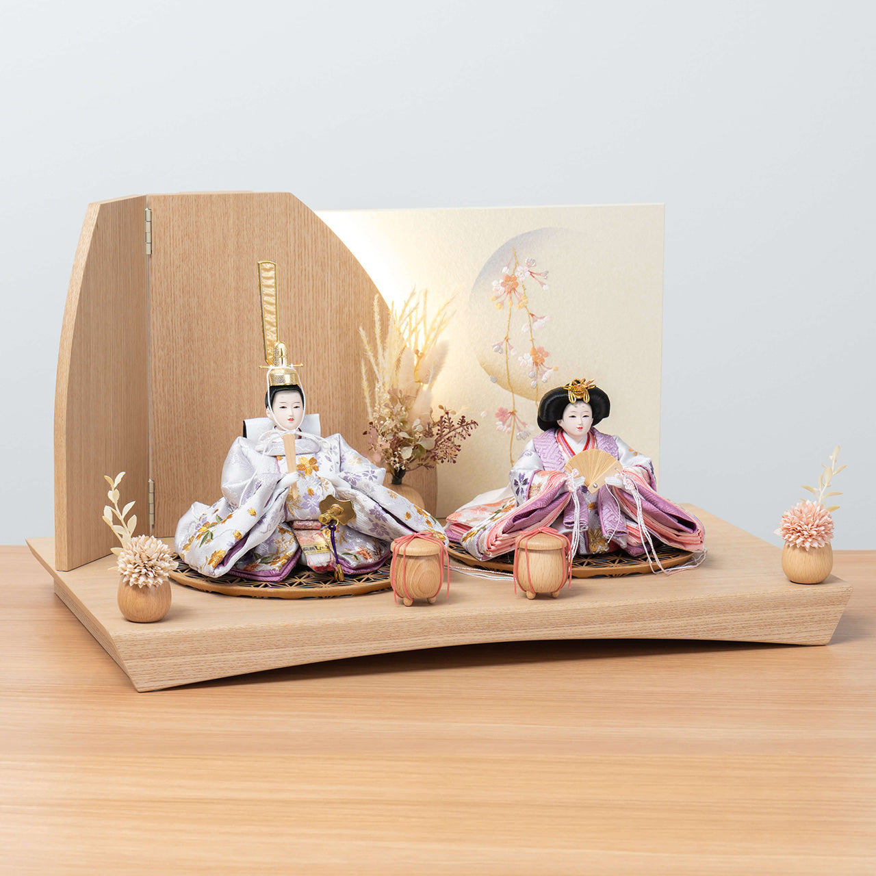 【早割】ことのひな人形 はな 灯平台 立花P付