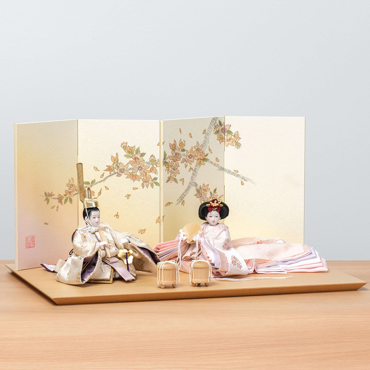 【早割】ことの平安ひな はな 手描桜平台