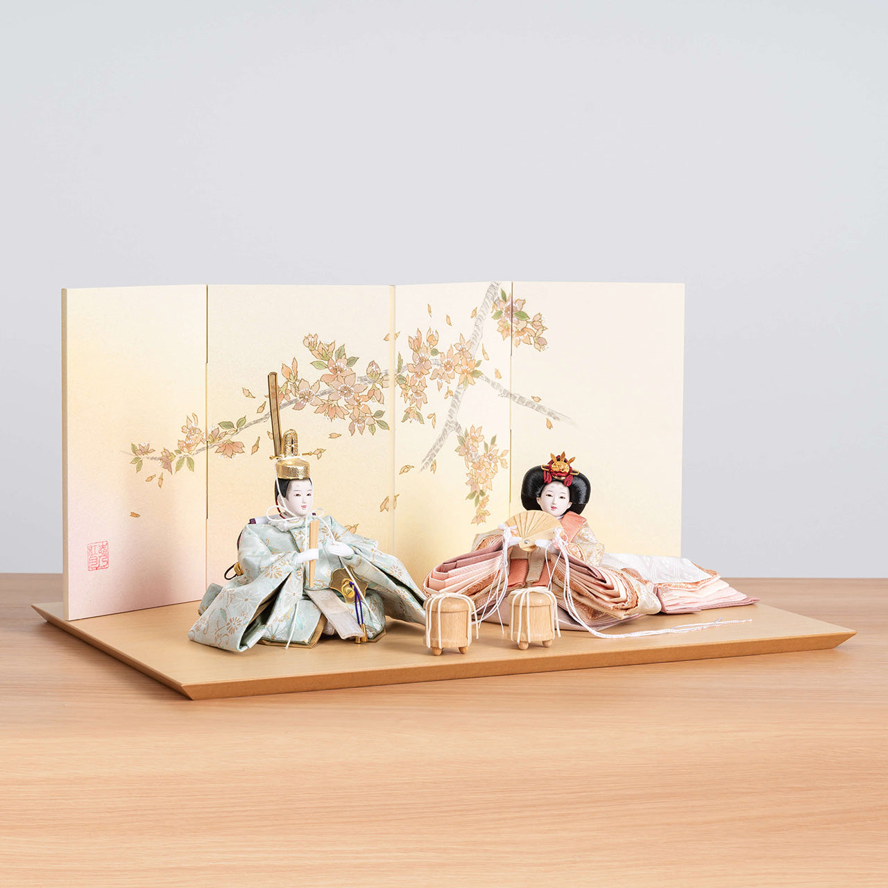 【早割】ことの平安ひな そら 手描桜平台