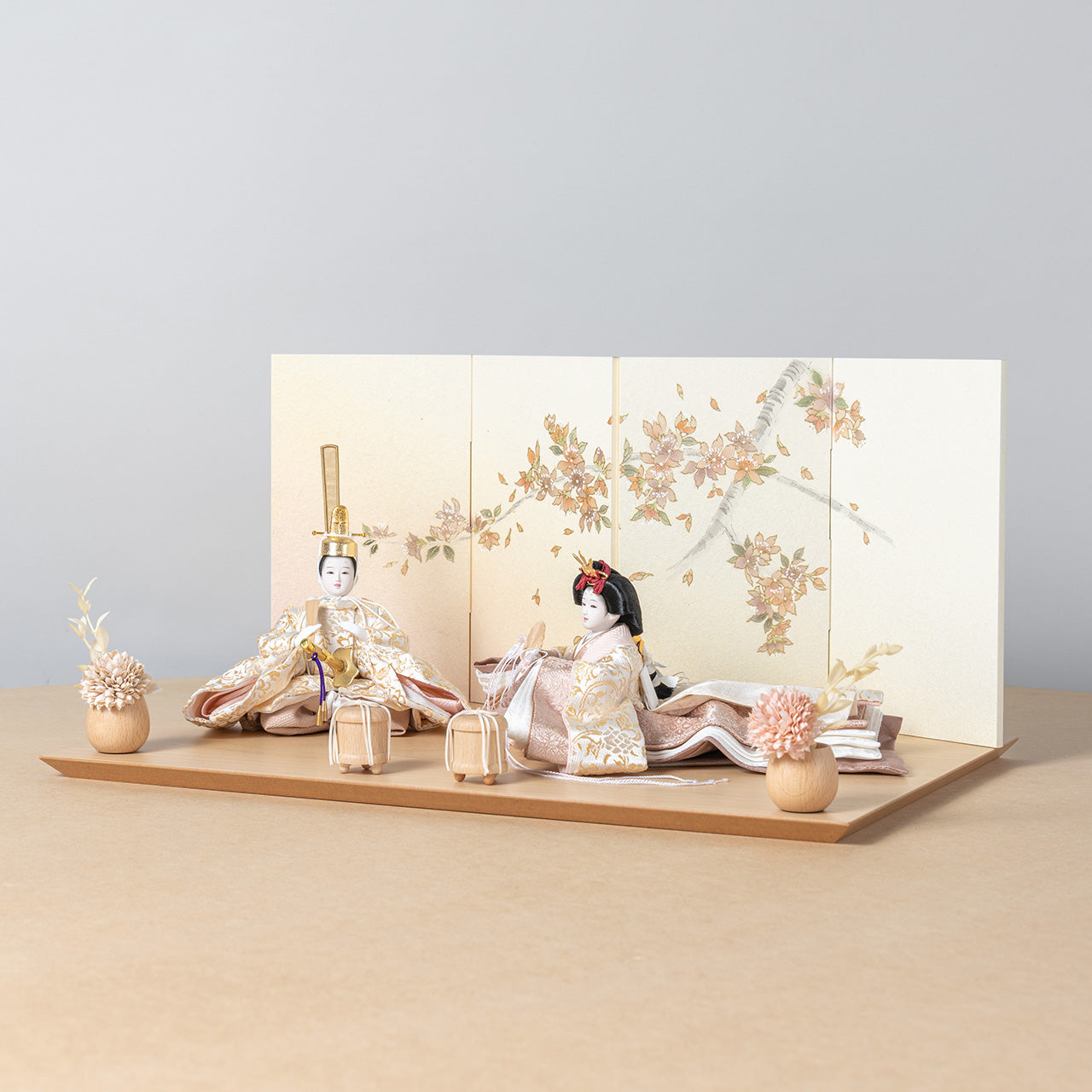 【早割】ことの平安ひな つき 手描桜 平台