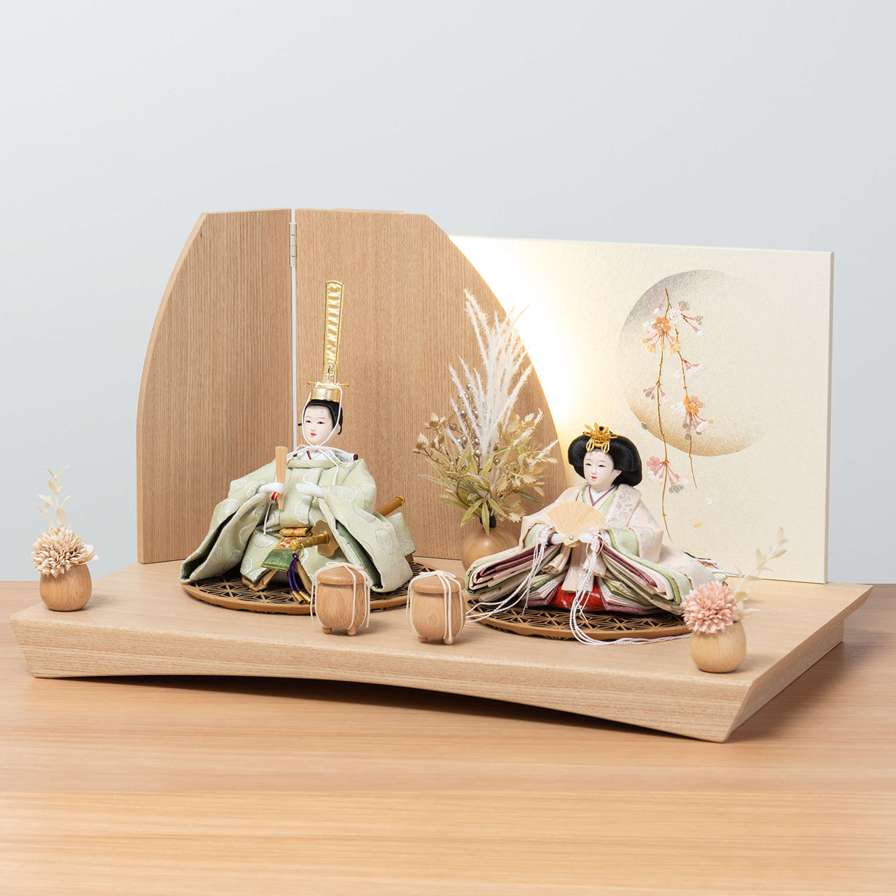 【早割】ことのひな人形 このは 灯平台 立花B付