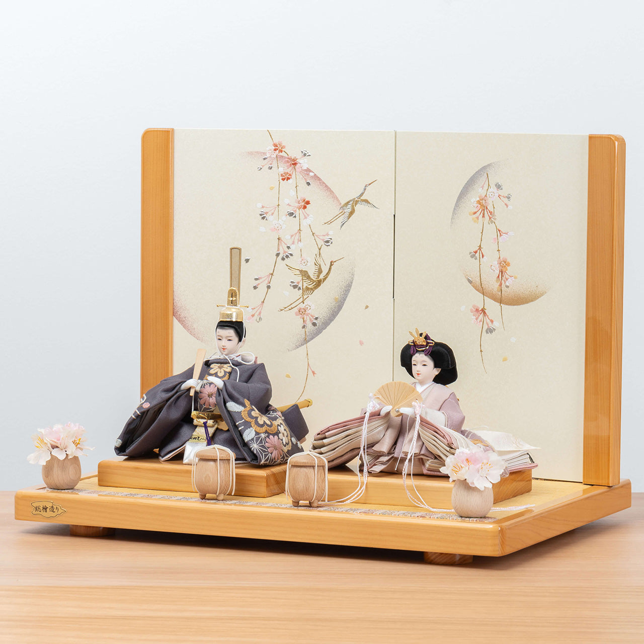 ことのひな人形 ひかり ひのき平台