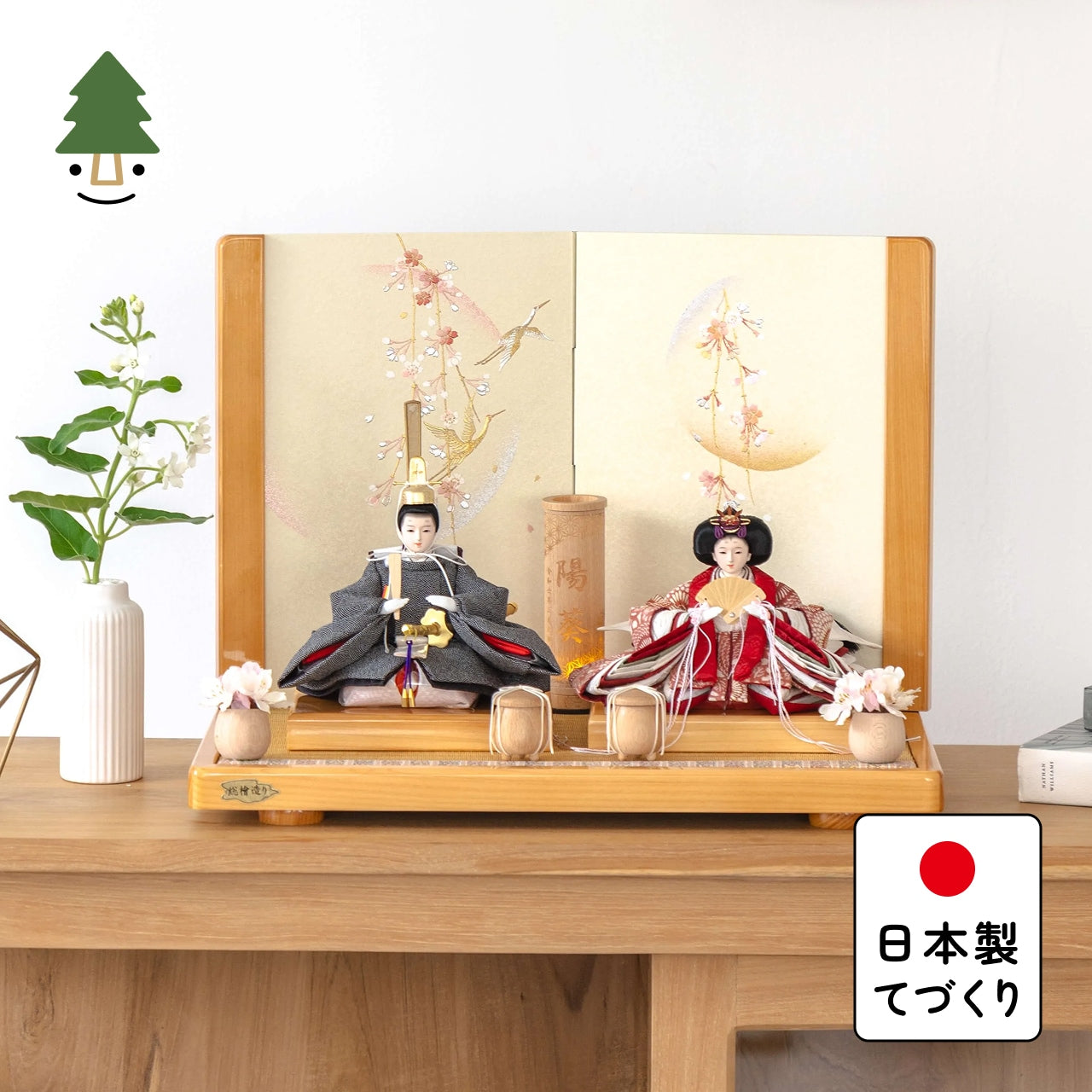 ことのひな人形 ろまん ひのき平台