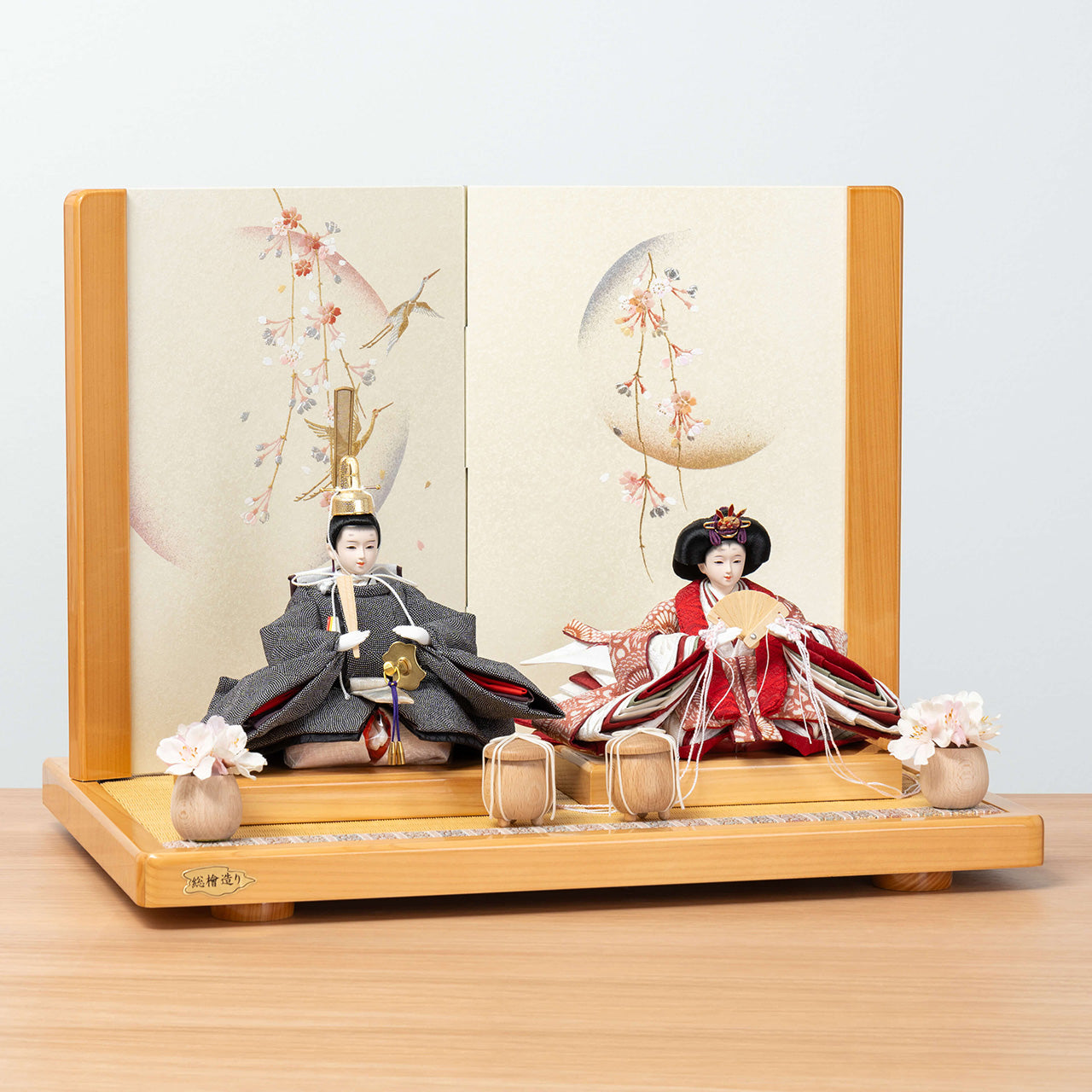 ことのひな人形 ろまん ひのき平台