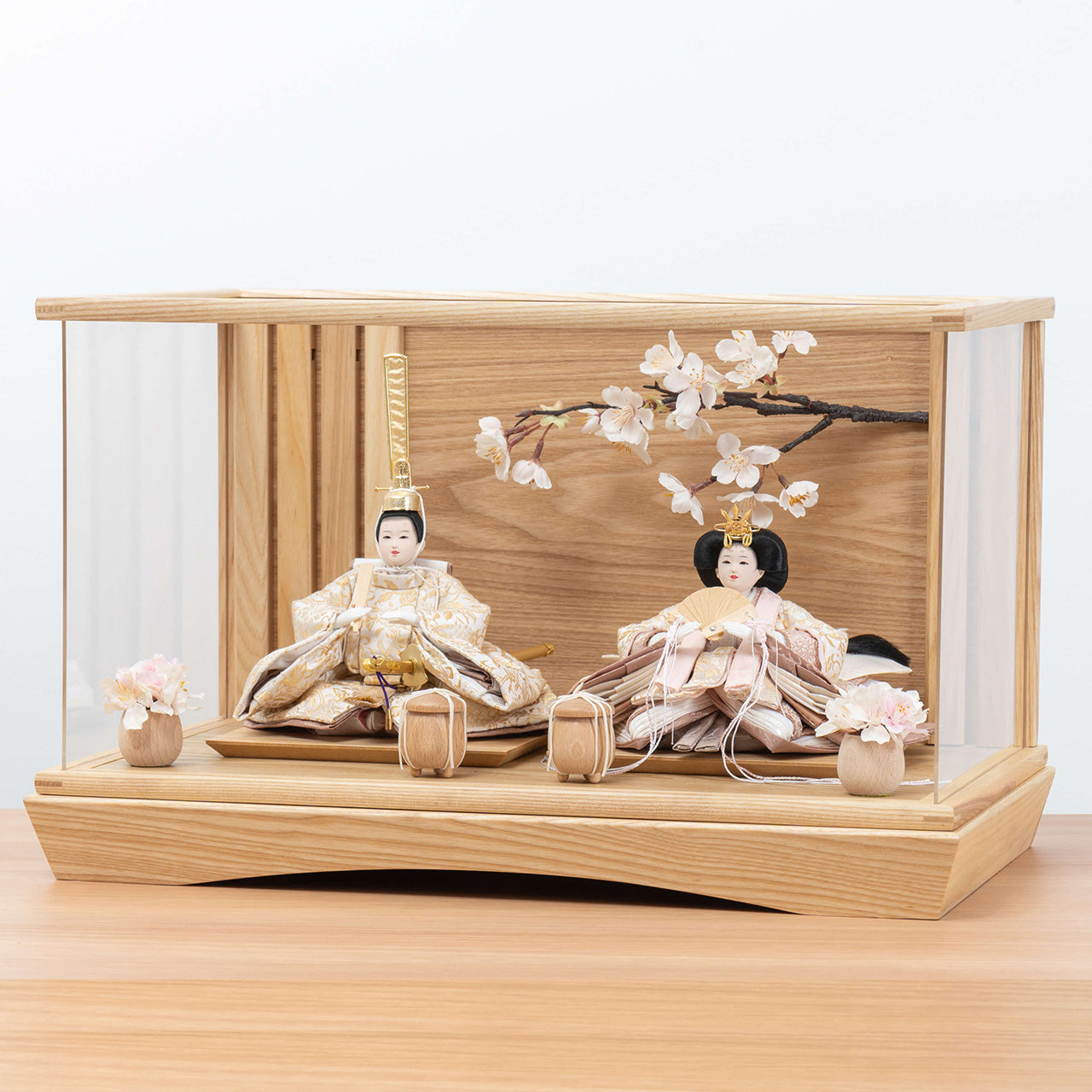 ことのひな人形 つき 桜円ケース