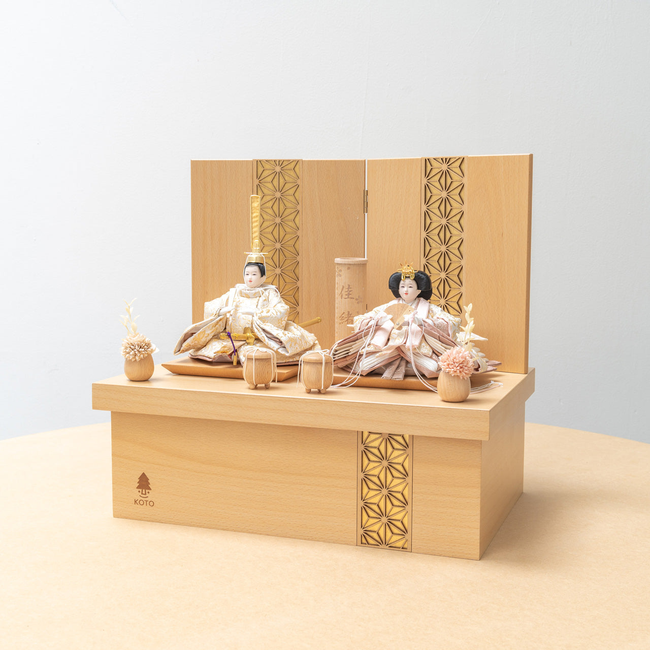 ことのひな人形 つき 麻の葉 収納