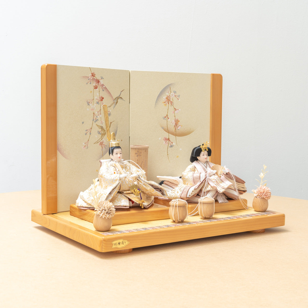ことのひな人形 つき ひのき平台