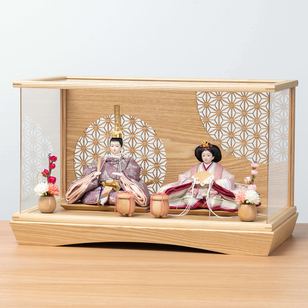 ことのひな人形 ゆい 麻の葉 円ケース