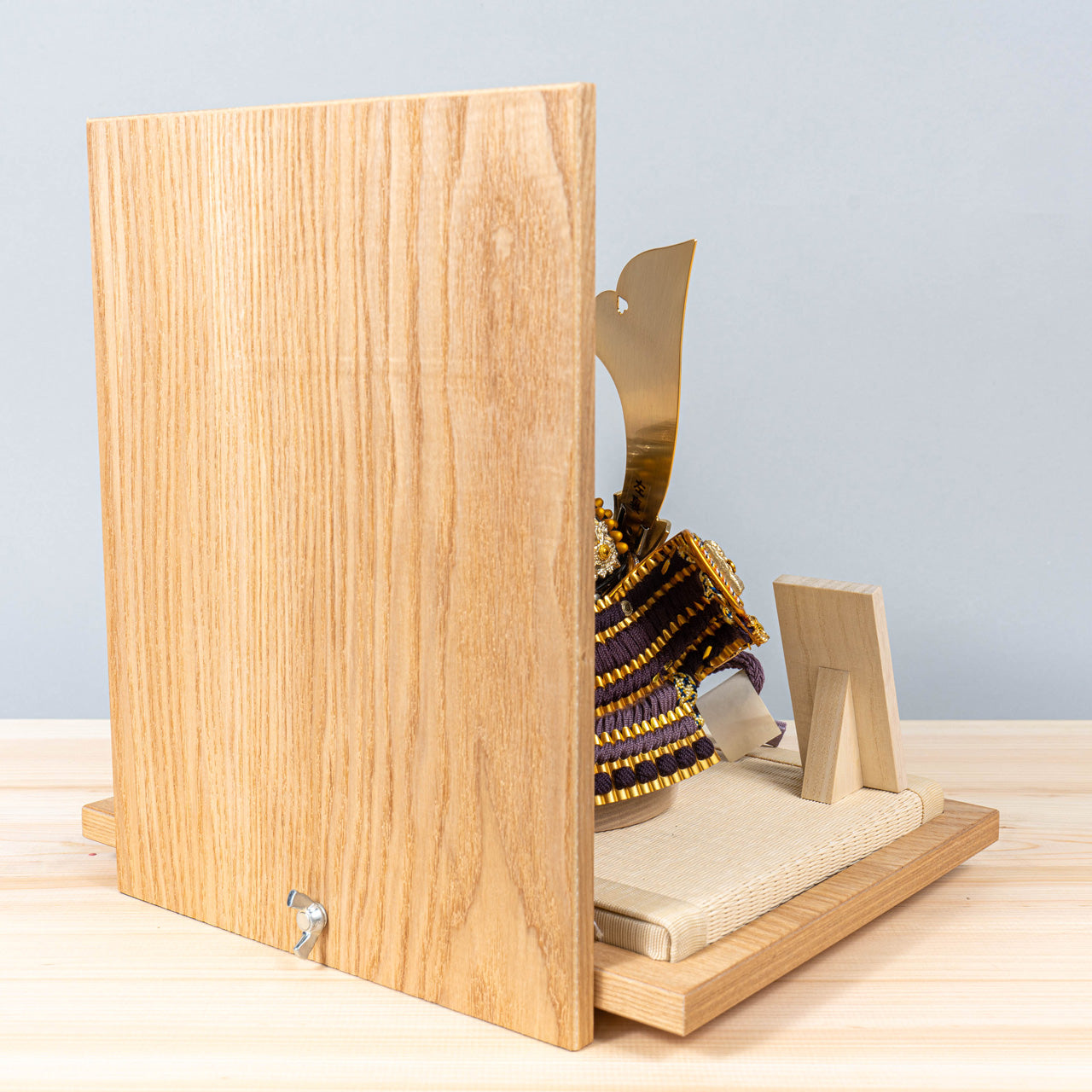 KOTO×悠雅コラボ兜 金大鍬 麻の葉 N衝立