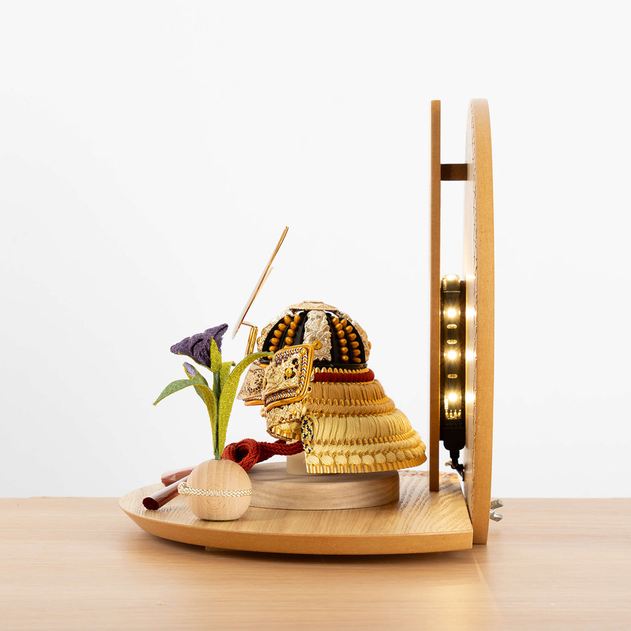 KOTO×悠雅コラボ兜 伊達政宗 灯円麻の葉衝立N