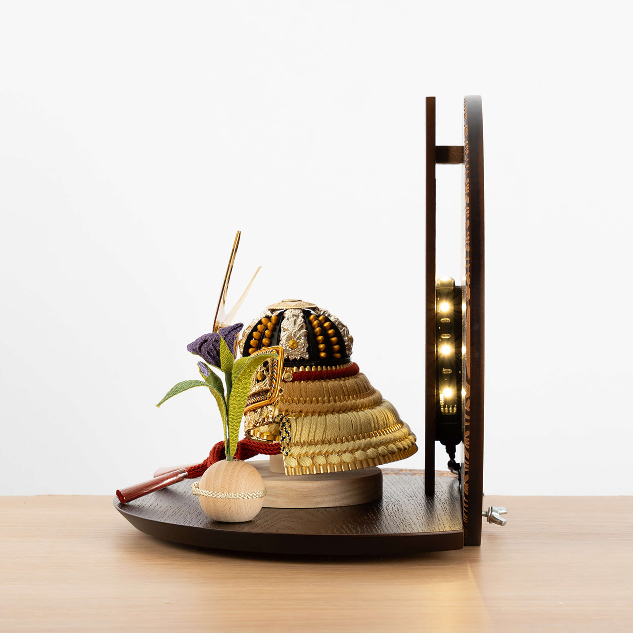 KOTO×悠雅コラボ兜 伊達政宗 灯円麻の葉衝立B