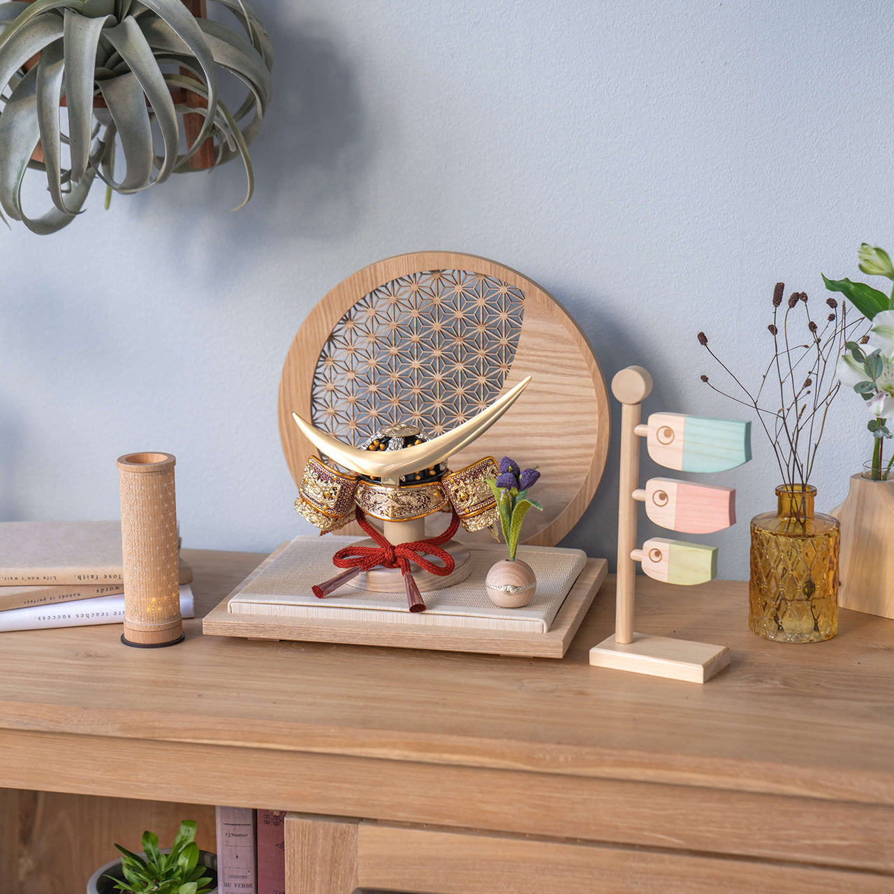 KOTO×悠雅コラボ兜 伊達政宗 麻の葉 円形N衝立