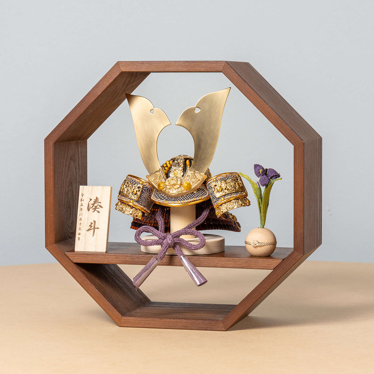 KOTO×悠雅コラボ兜 金大鍬 八角 ブラウン