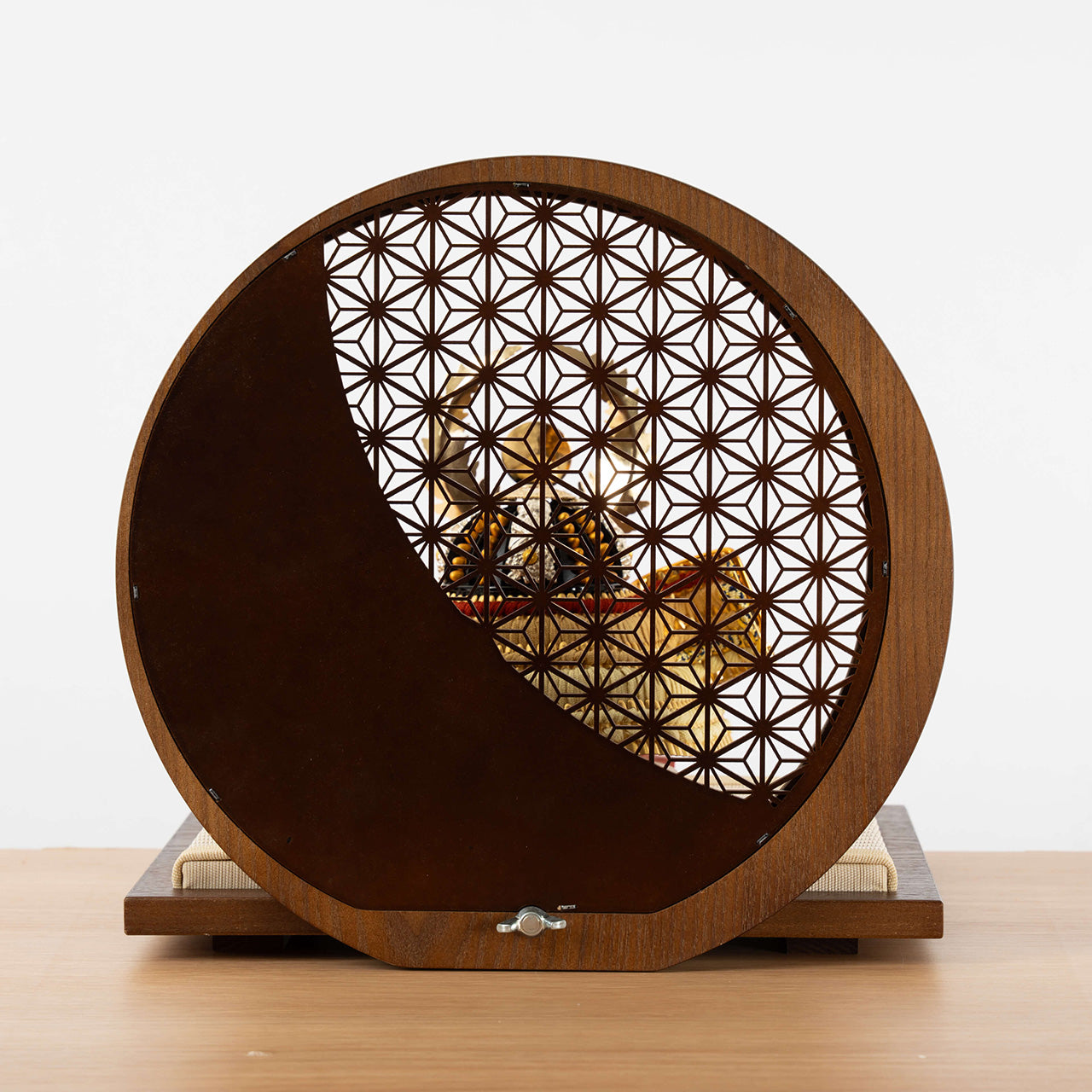 KOTO×悠雅コラボ兜 徳川家康 麻の葉 円形B衝立