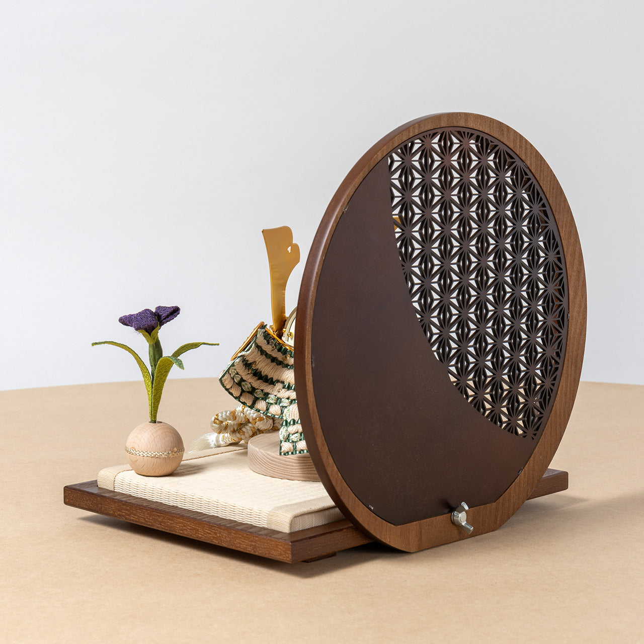 ことのオリジナル兜 だいち 麻の葉 円形B衝立