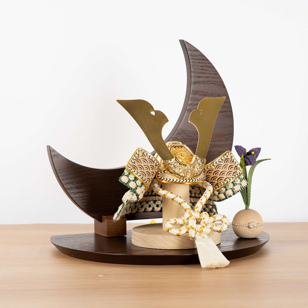 ことのオリジナル兜 だいち 三日月 ブラウン