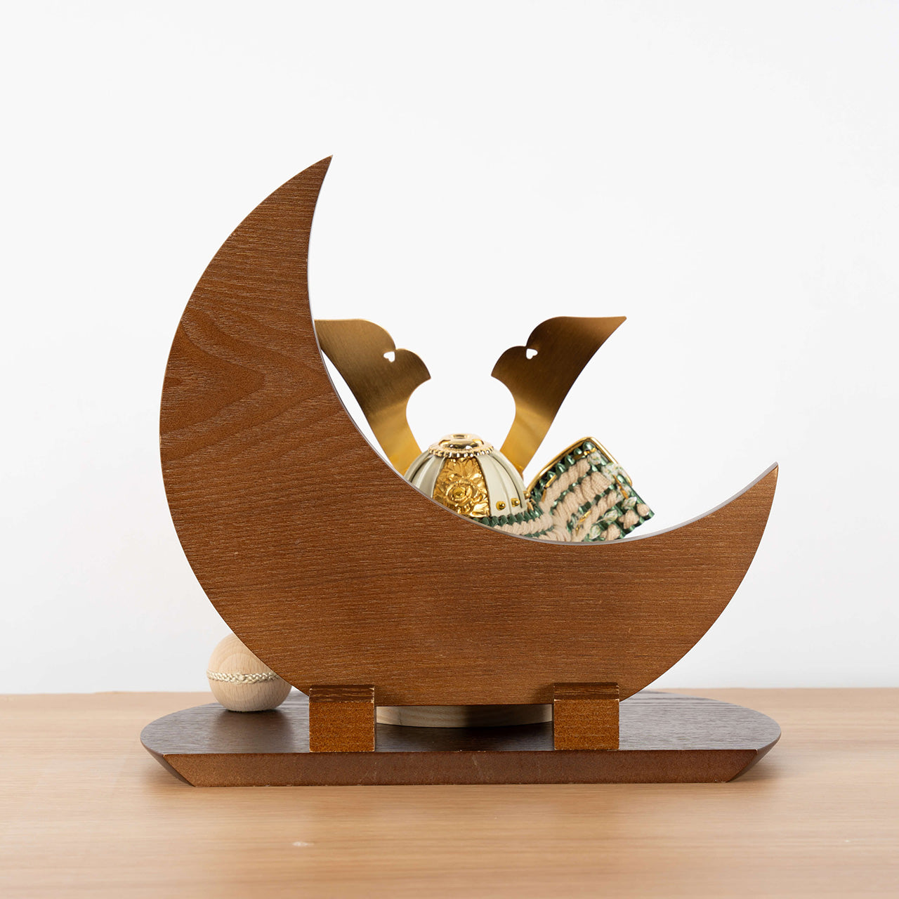 ことのオリジナル兜 だいち 三日月 ブラウン