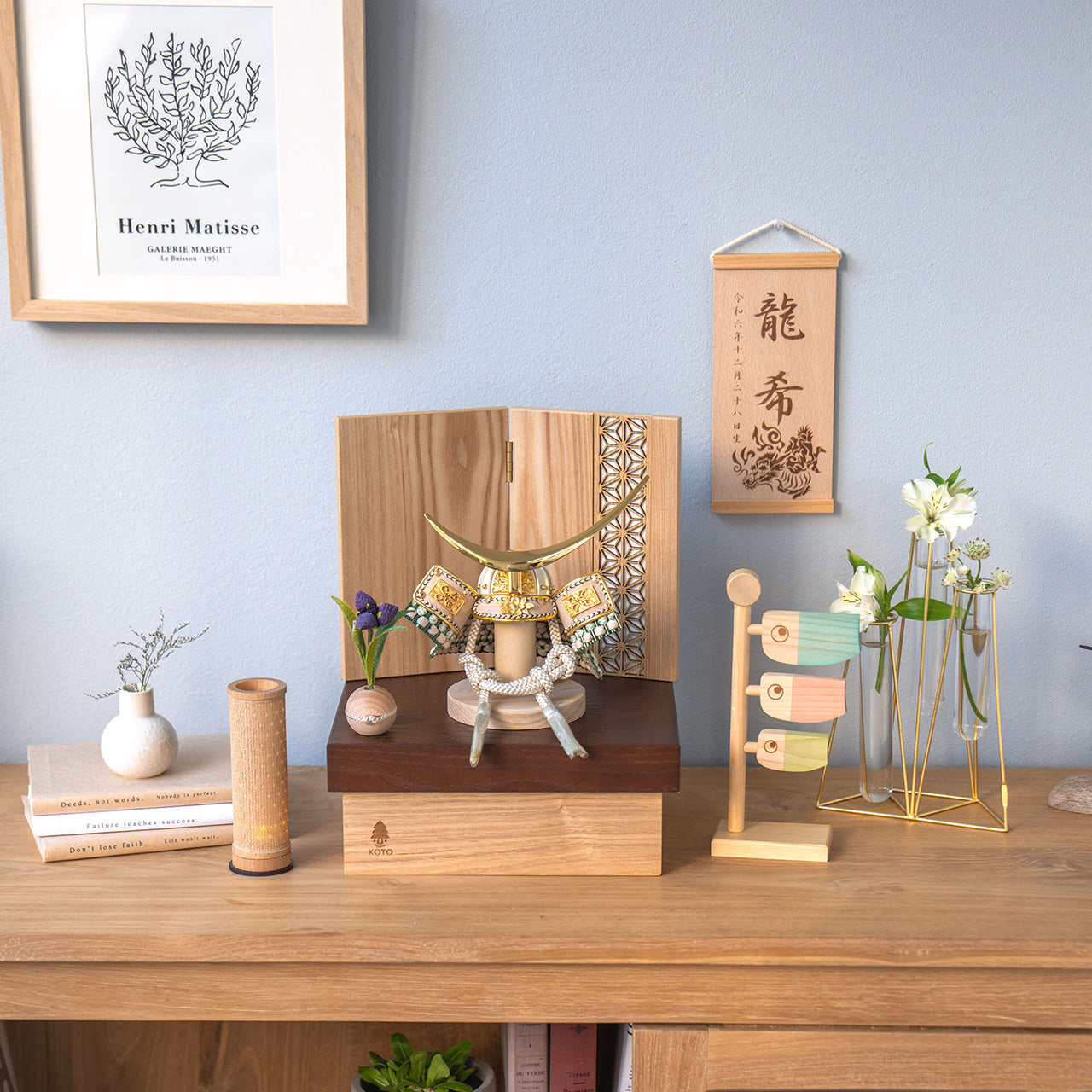 ことのオリジナル兜 伊達政宗 麻の葉 NB収納