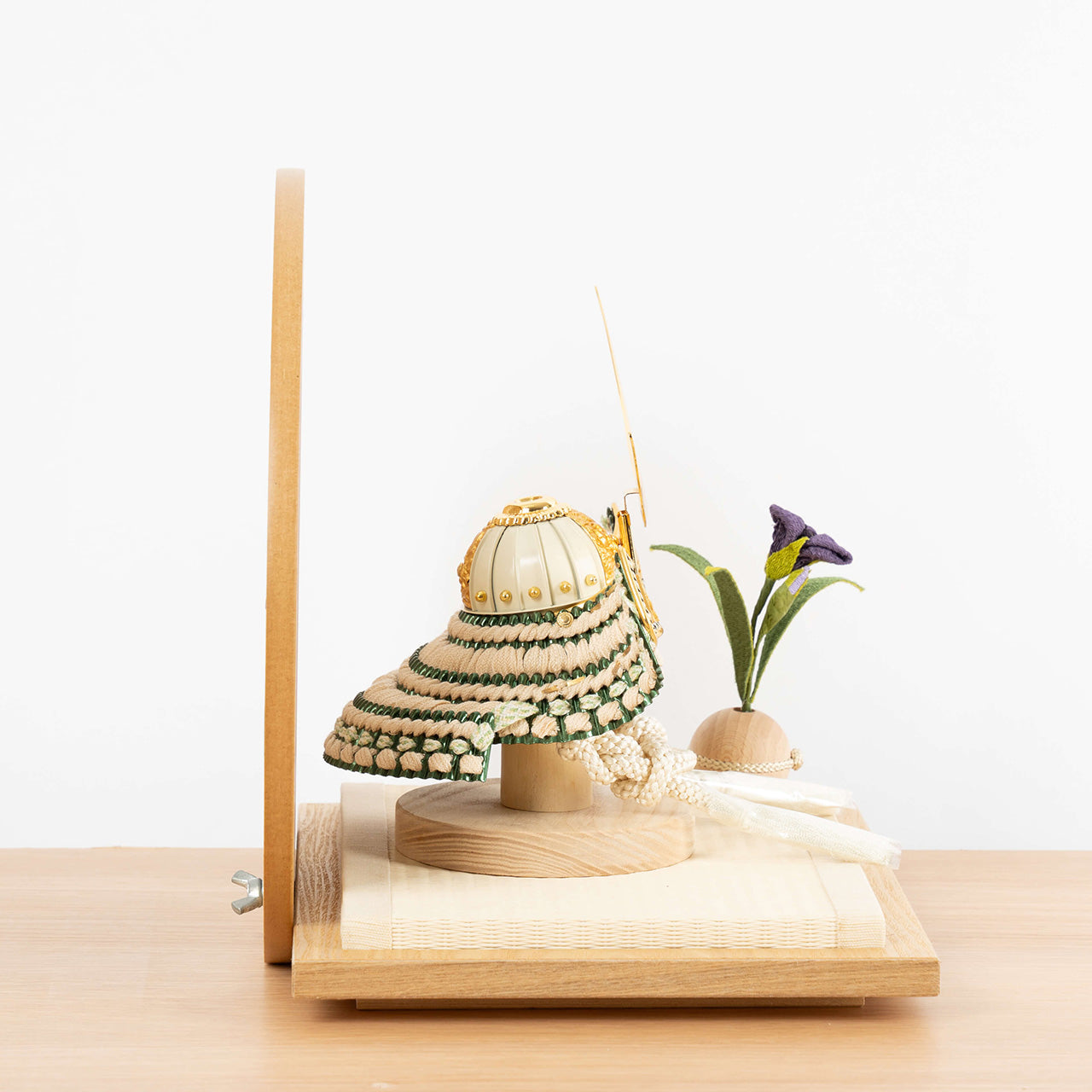 ことのオリジナル兜 伊達政宗 青海波 円形N衝立