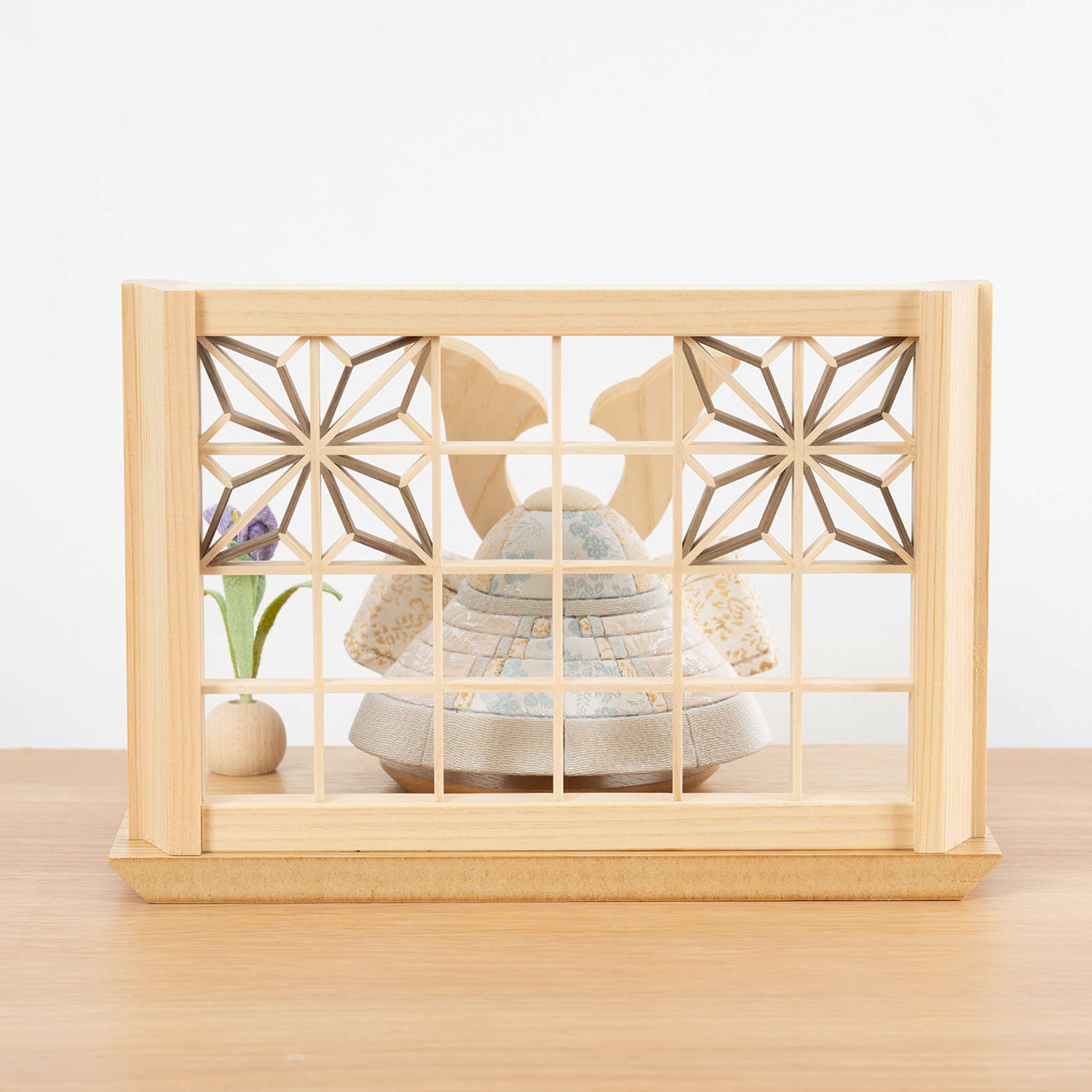 ことの木目込かぶと そら 鍬形 組子細工 麻の葉