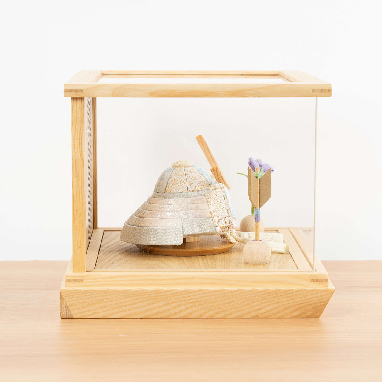 ことの木目込かぶと そら 伊達政宗 円ケース 青海波