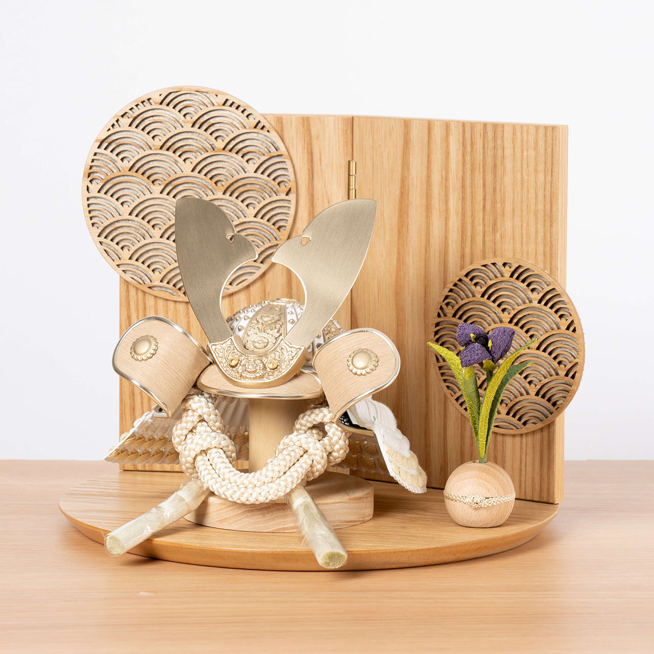 ことのおぼこ兜 はく 巴セット 青海波 N