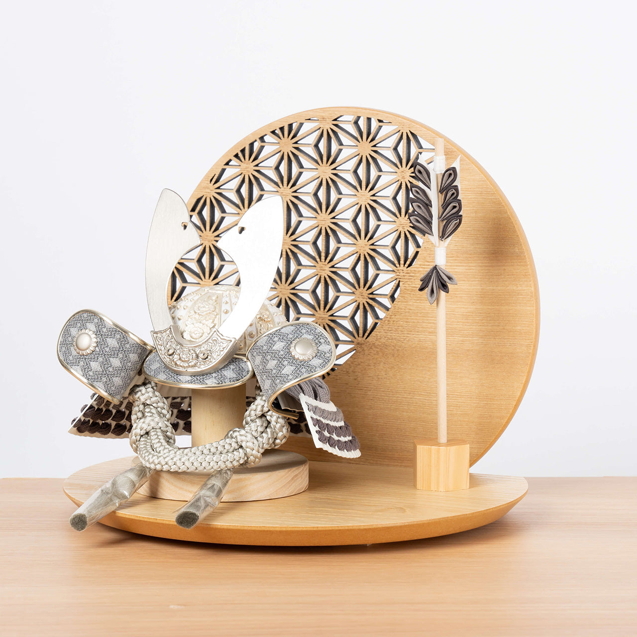 ことのおぼこ兜 せい 麻の葉 丸型N衝立