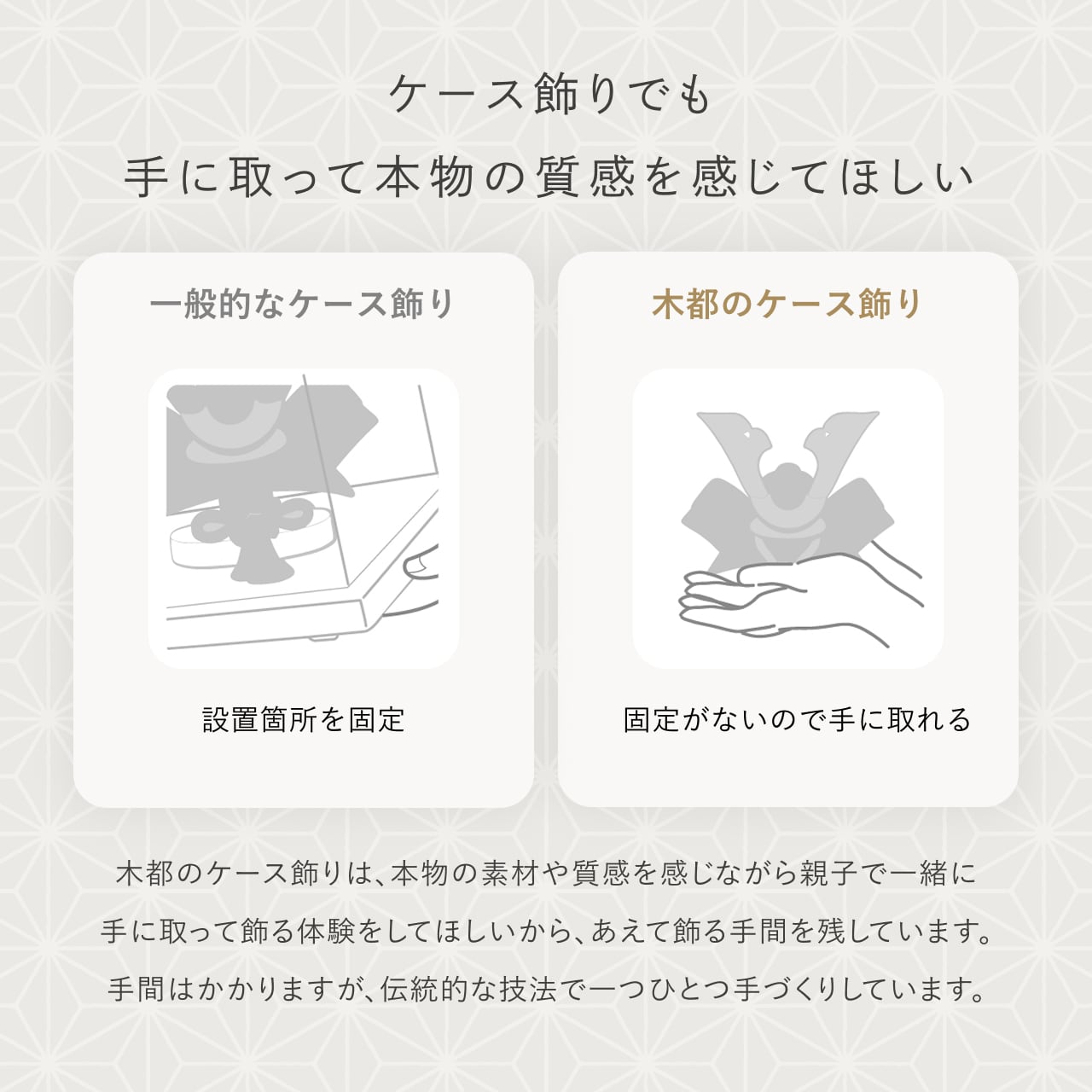 ことの奉納鎧 りん 麻の葉ケース 銀B