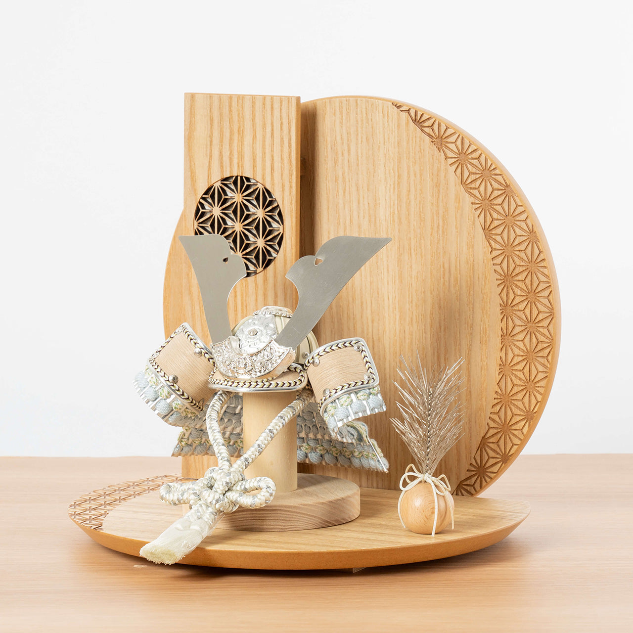 ことのオリジナル兜 そら 灯円麻の葉衝立N