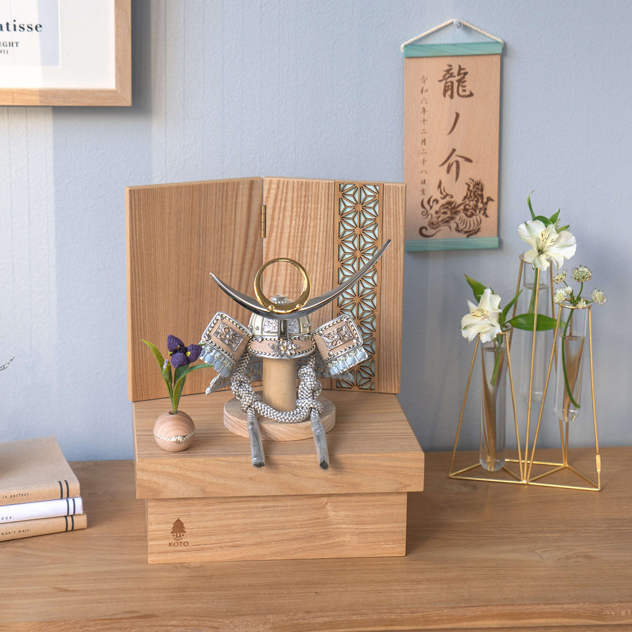 ことのオリジナル兜 上杉謙信 麻の葉 NN収納