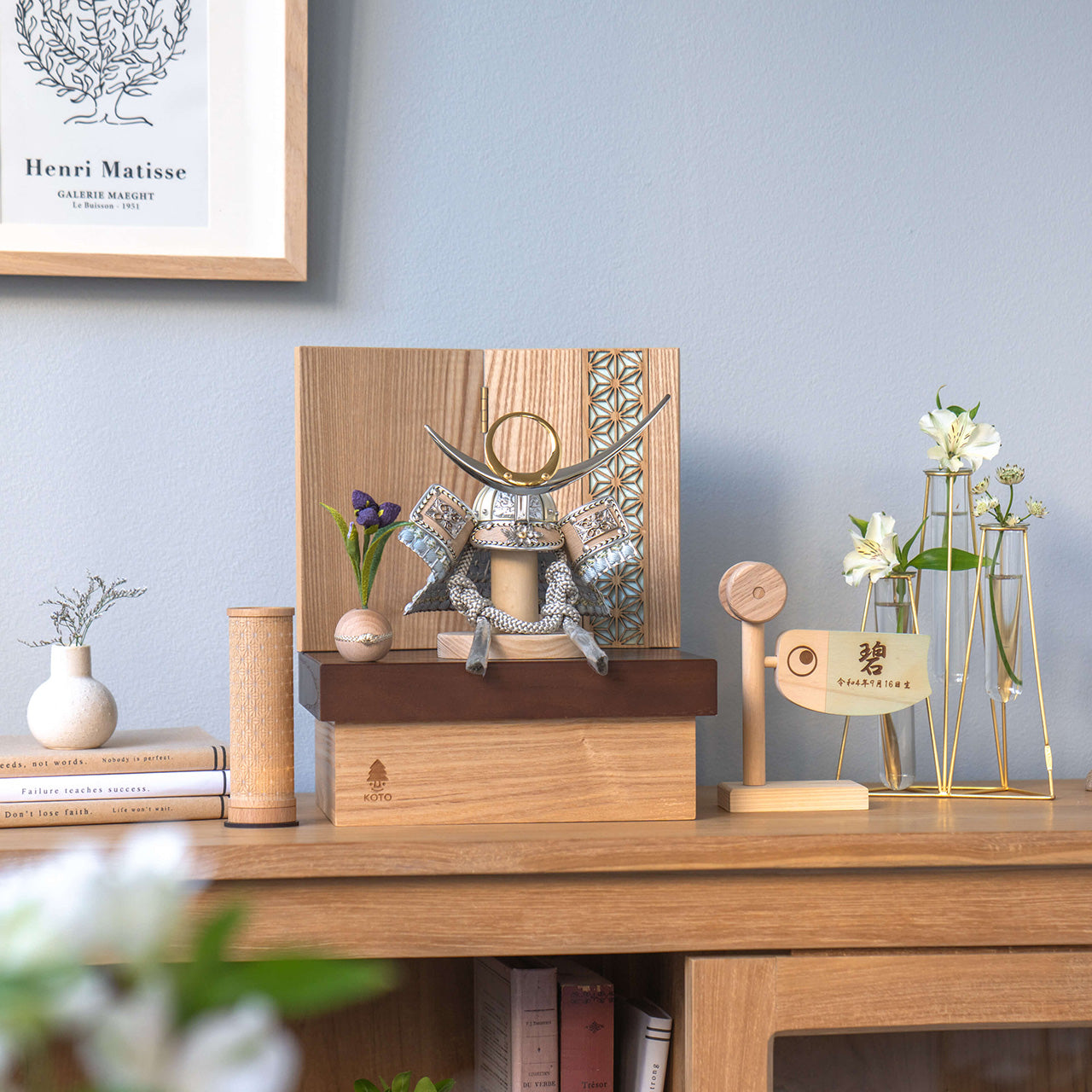 ことのオリジナル兜 上杉謙信 麻の葉 NB収納