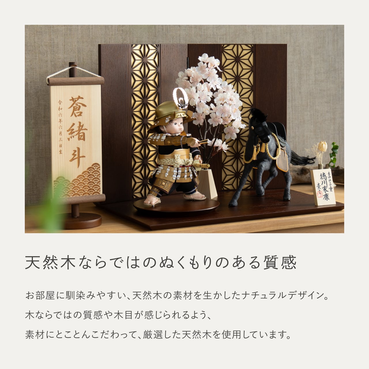 ことのわんぱくシリーズ こう(徳川)平台 麻の葉 B