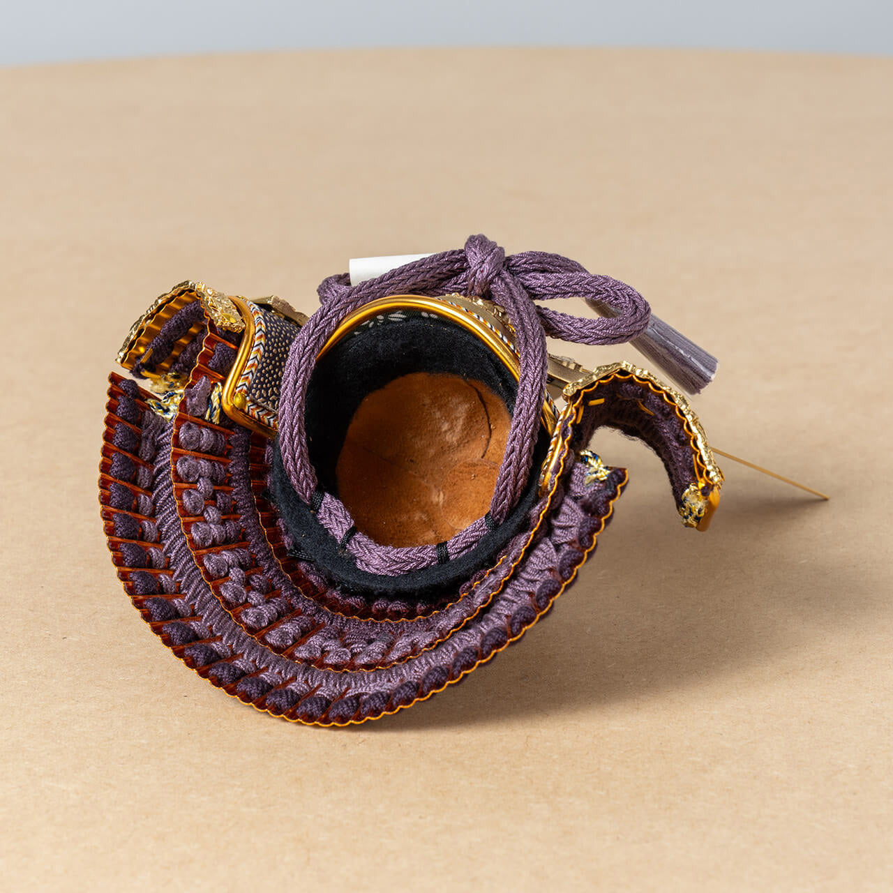 KOTO×悠雅コラボ兜 金大鍬 灯月型飾台 麻の葉