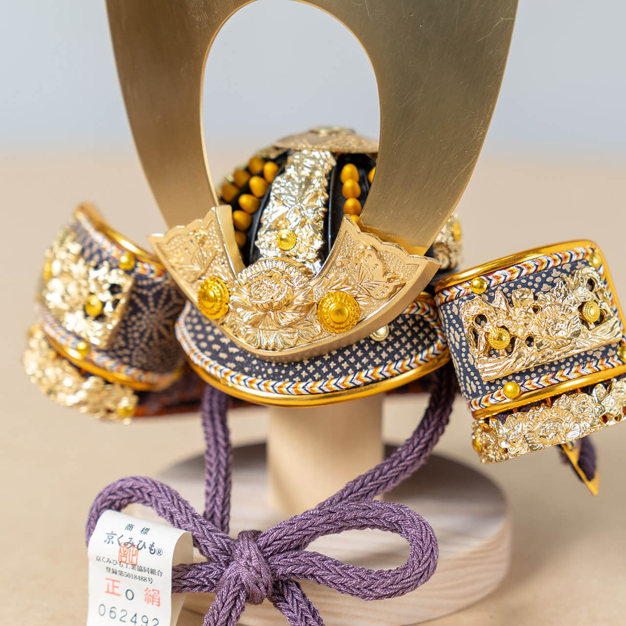 KOTO×悠雅コラボ兜 金大鍬 麻の葉 N衝立